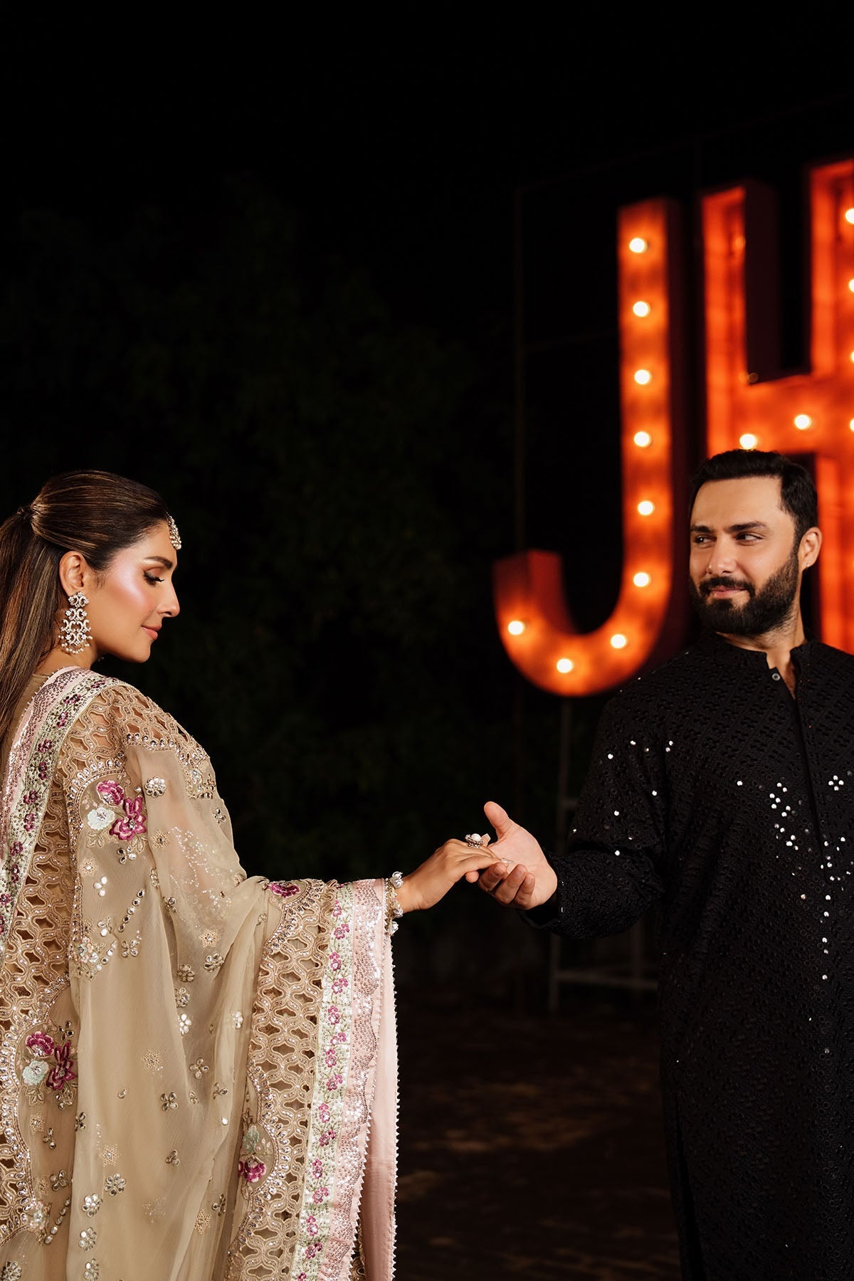 NL-85 Raina - Jhoomro Unstitched Luxury Formals by Nureh at #VogueClothingStudio