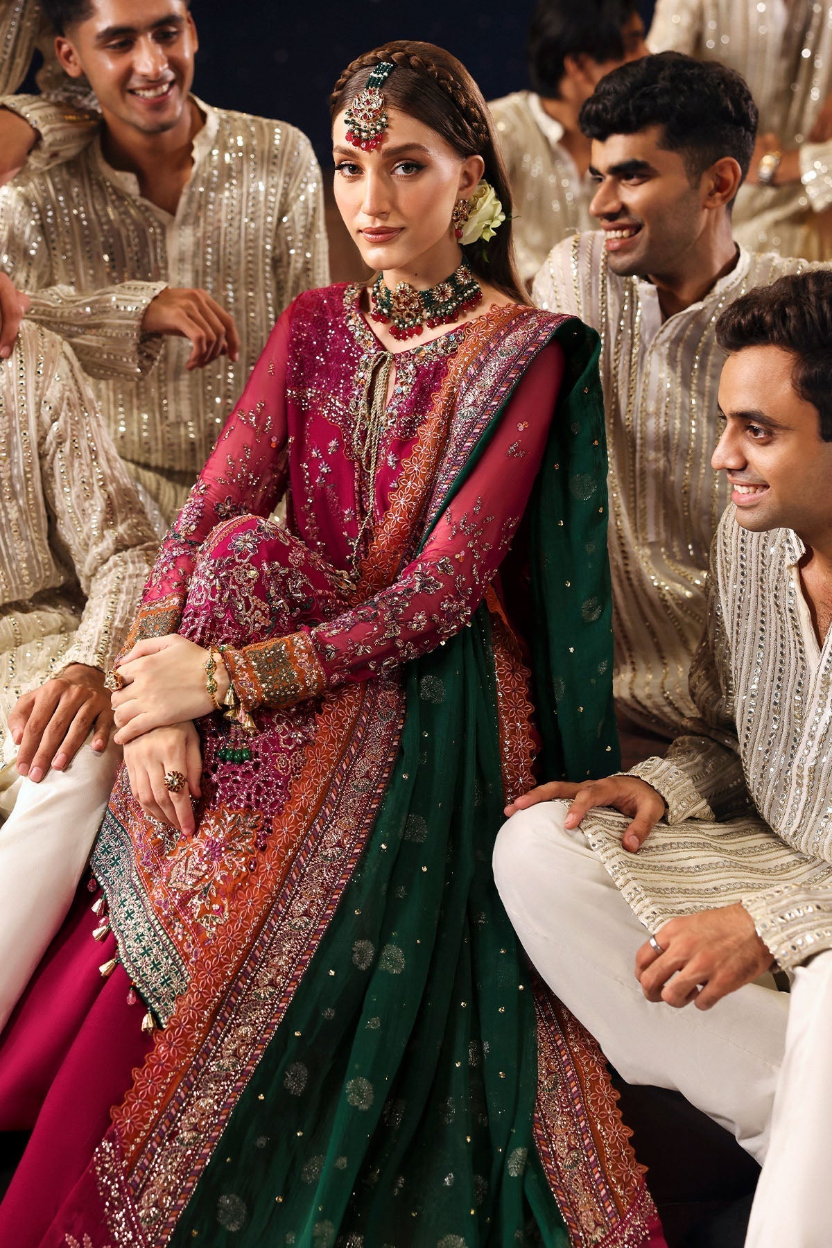 NL-82 Syera - Jhoomro Unstitched Luxury Formals by Nureh at #VogueClothingStudio
