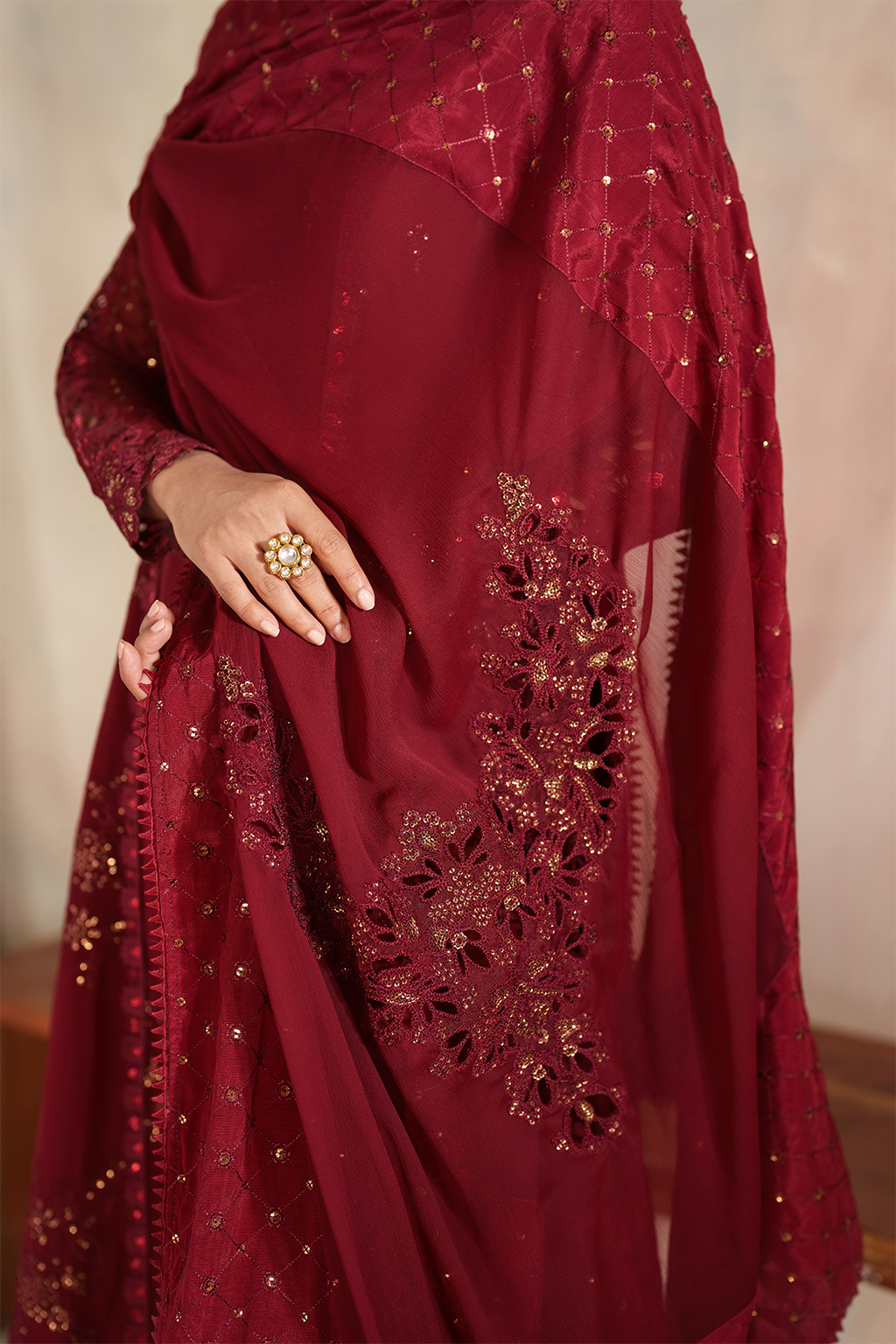 CC-83 Embroidered Chiffon
