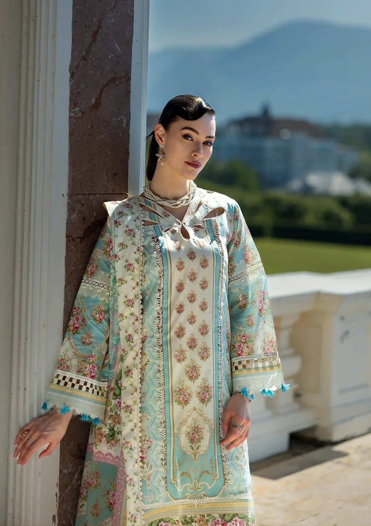 Radiant Lawn Sleeves and lawn shirt from ELAF PRINTS COLLECTION 2025