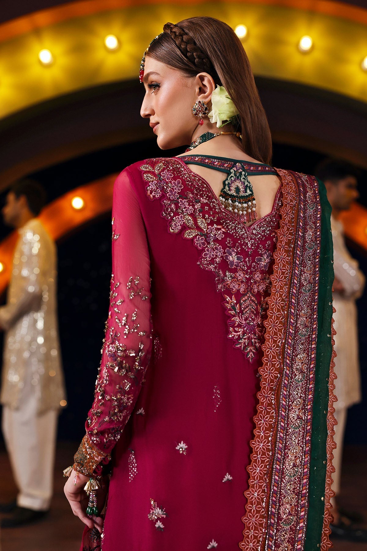 NL-82 Syera - Jhoomro Unstitched Luxury Formals by Nureh at #VogueClothingStudio