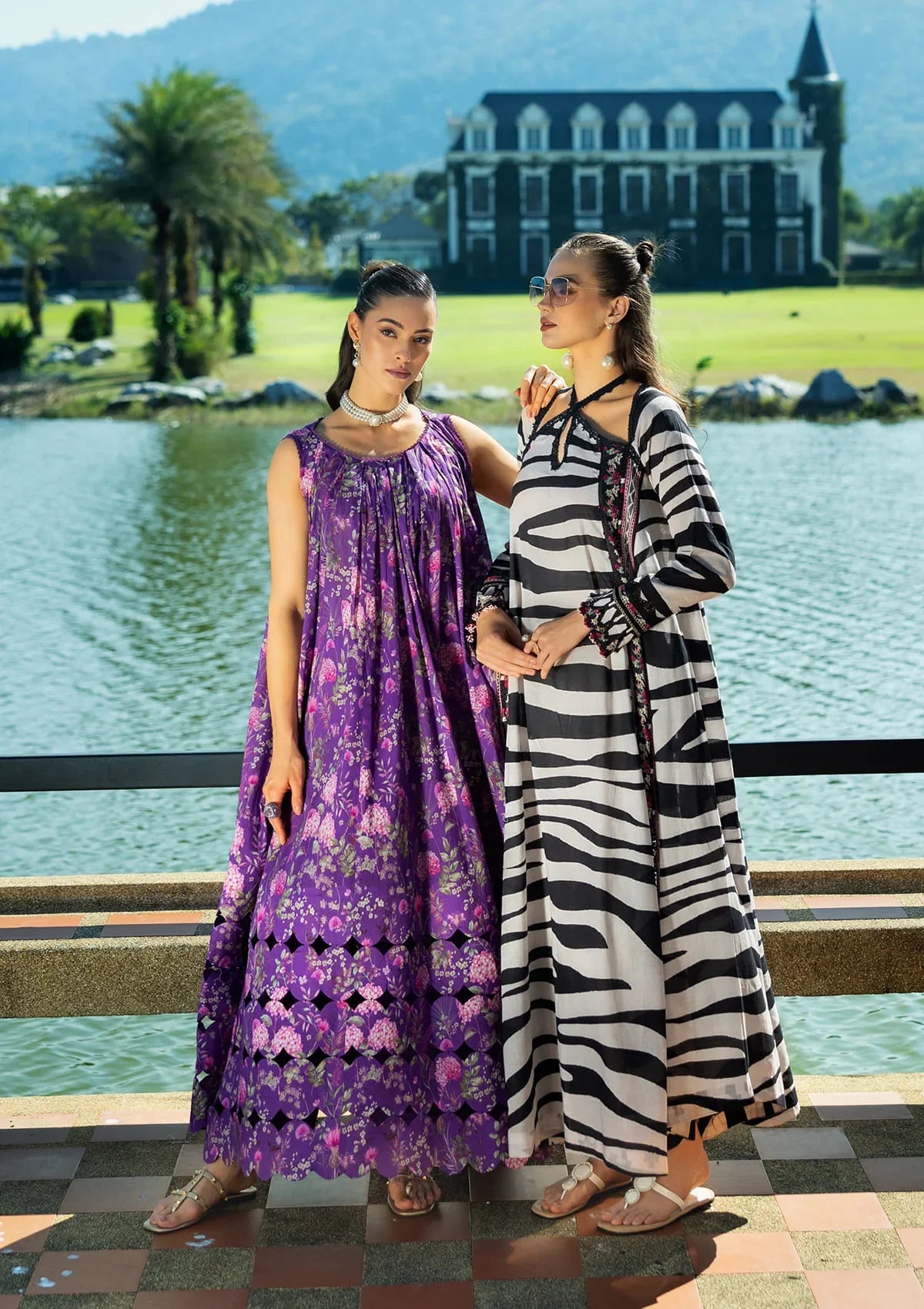 front images of splendid dresses from ELAF PRINTS COLLECTION 2025.