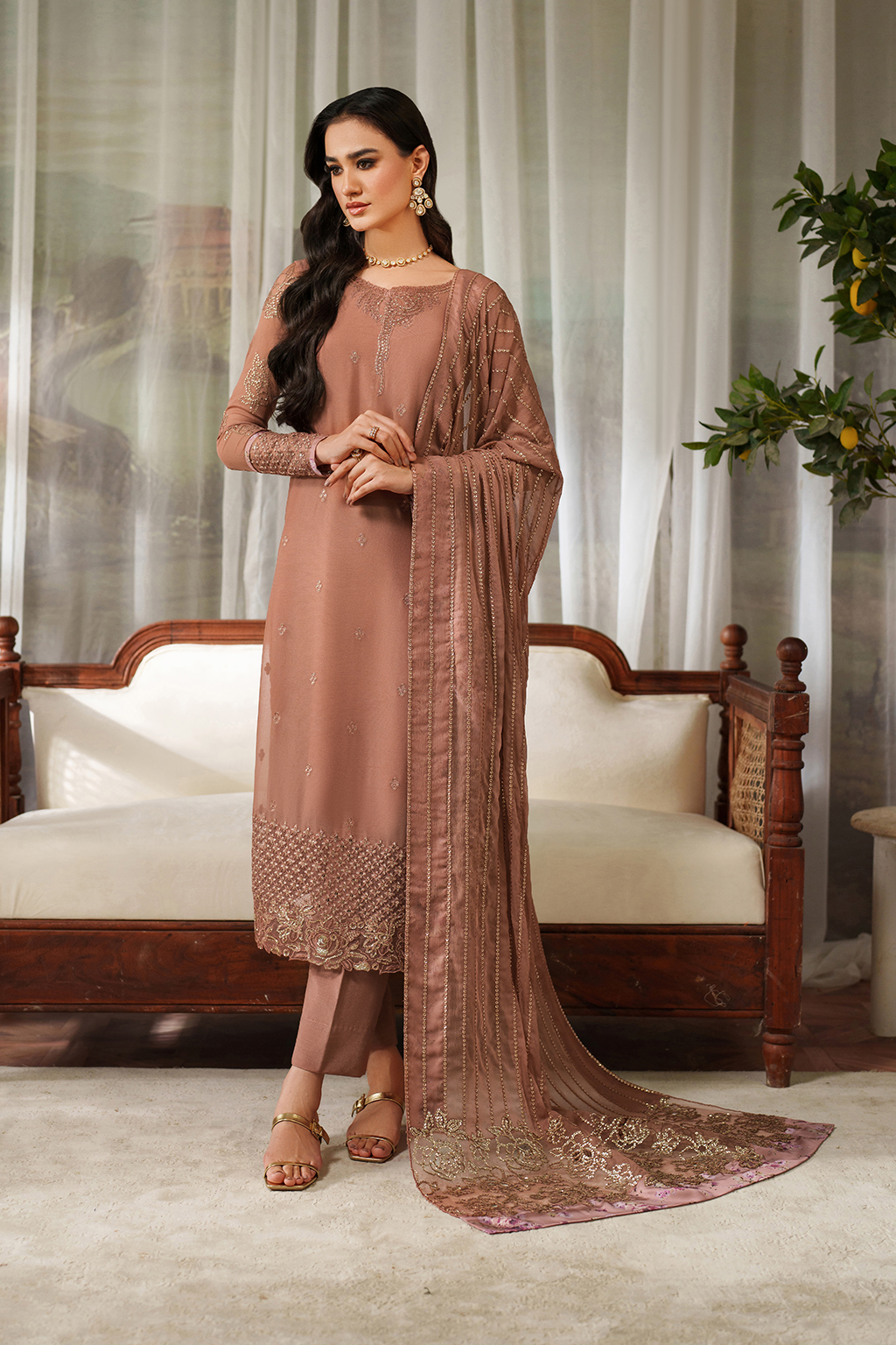CC-87 Embroidered Chiffon