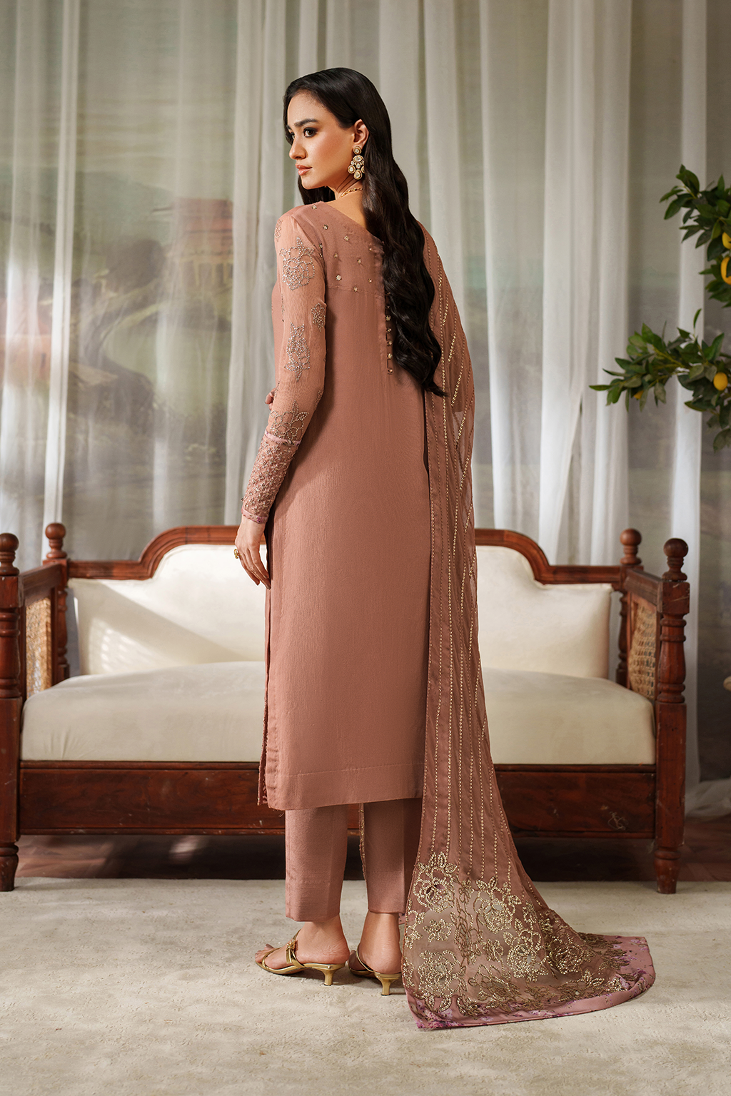 CC-87 Embroidered Chiffon