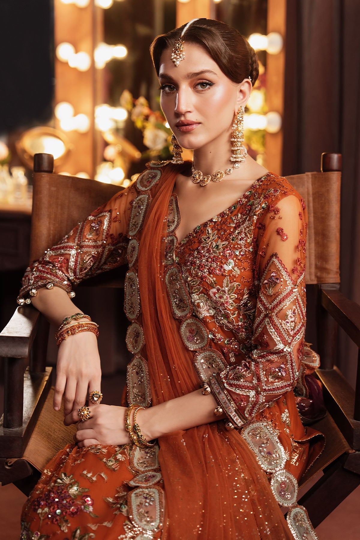 NL-80 Zardozi - Jhoomro Unstitched Luxury Formals by Nureh at #VogueClothingStudio