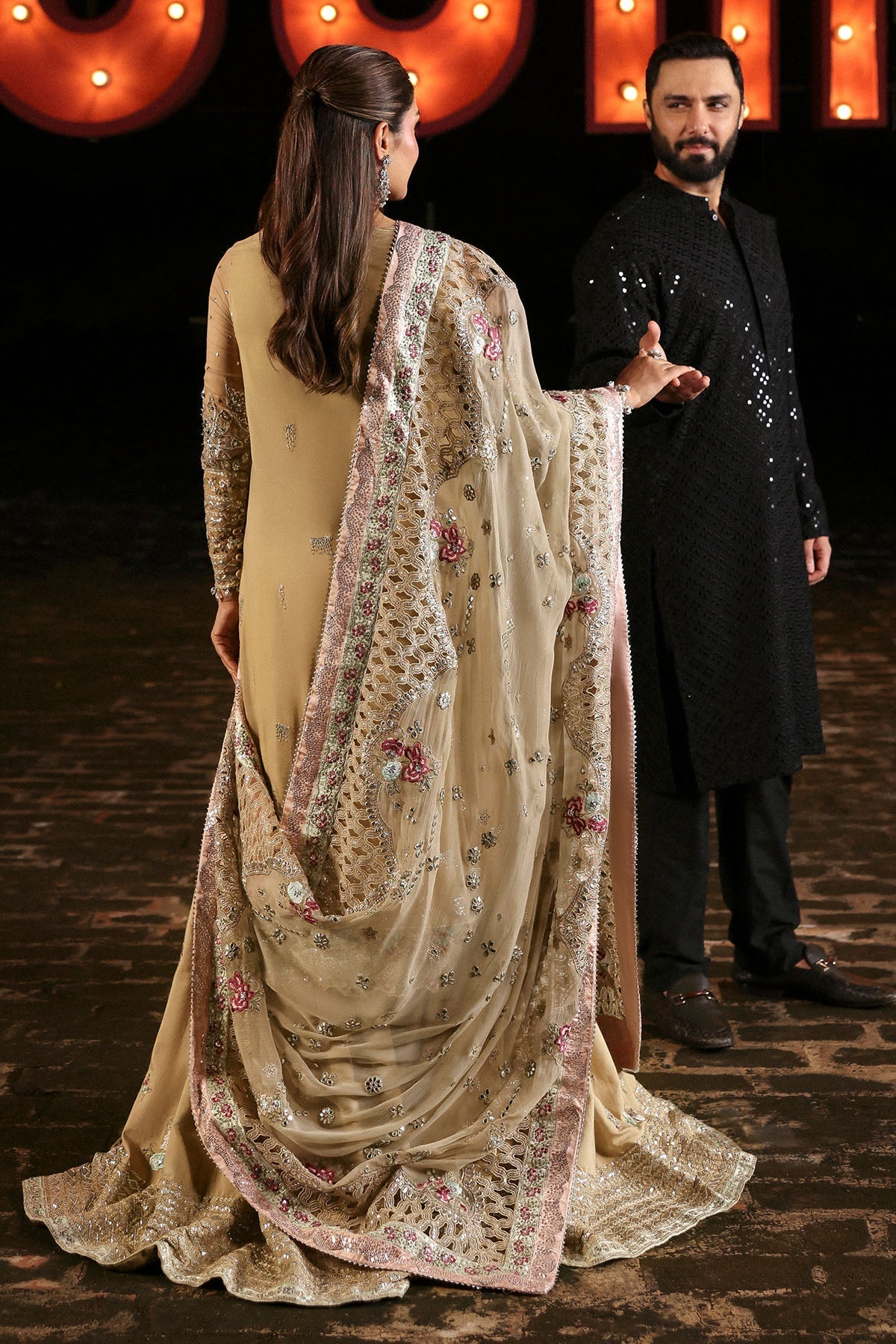 NL-85 Raina - Jhoomro Unstitched Luxury Formals by Nureh at #VogueClothingStudio