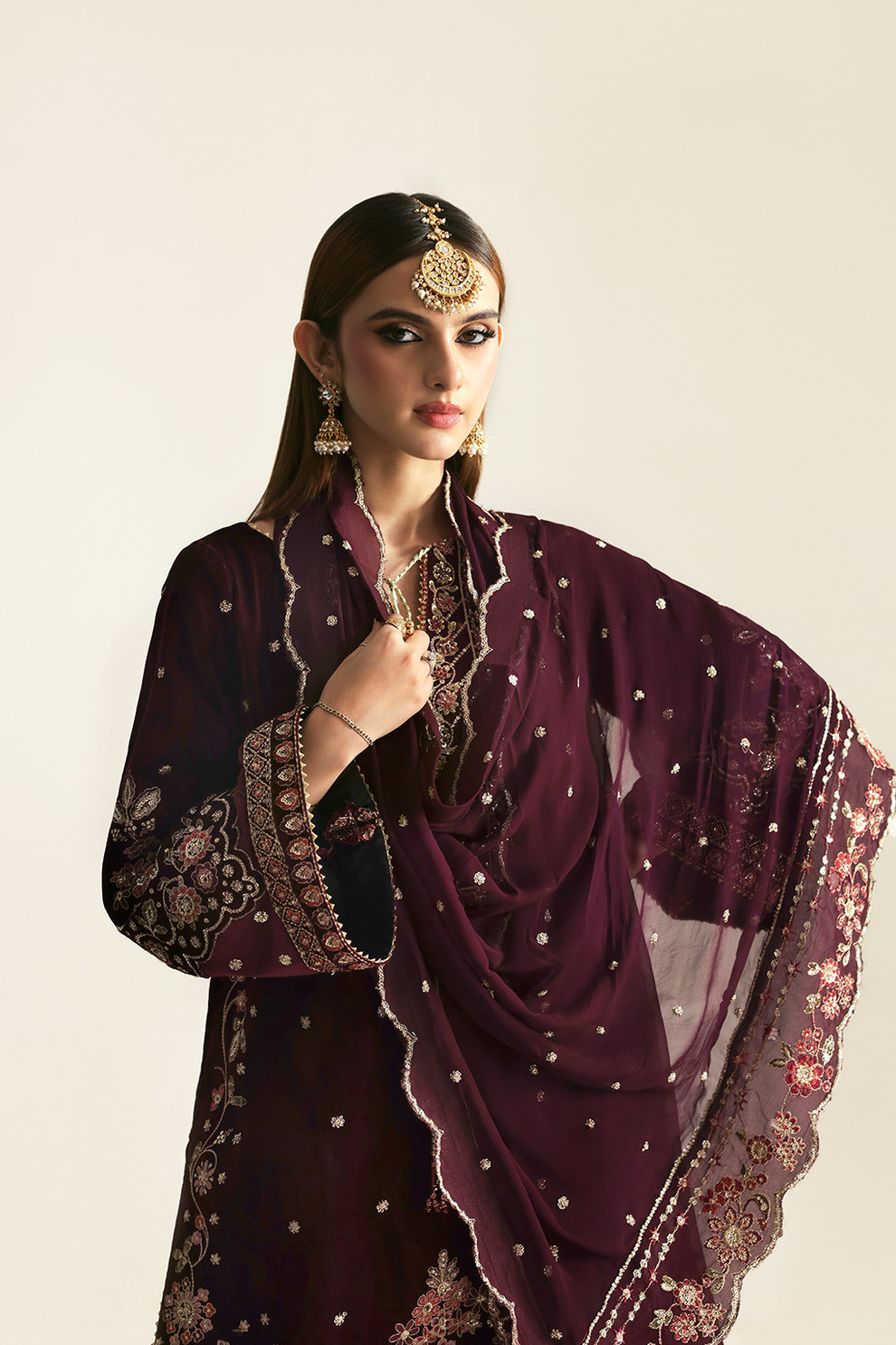 KANWAL Zarposh velvet collection by Emaan Adeel at #VogueClothingStudio