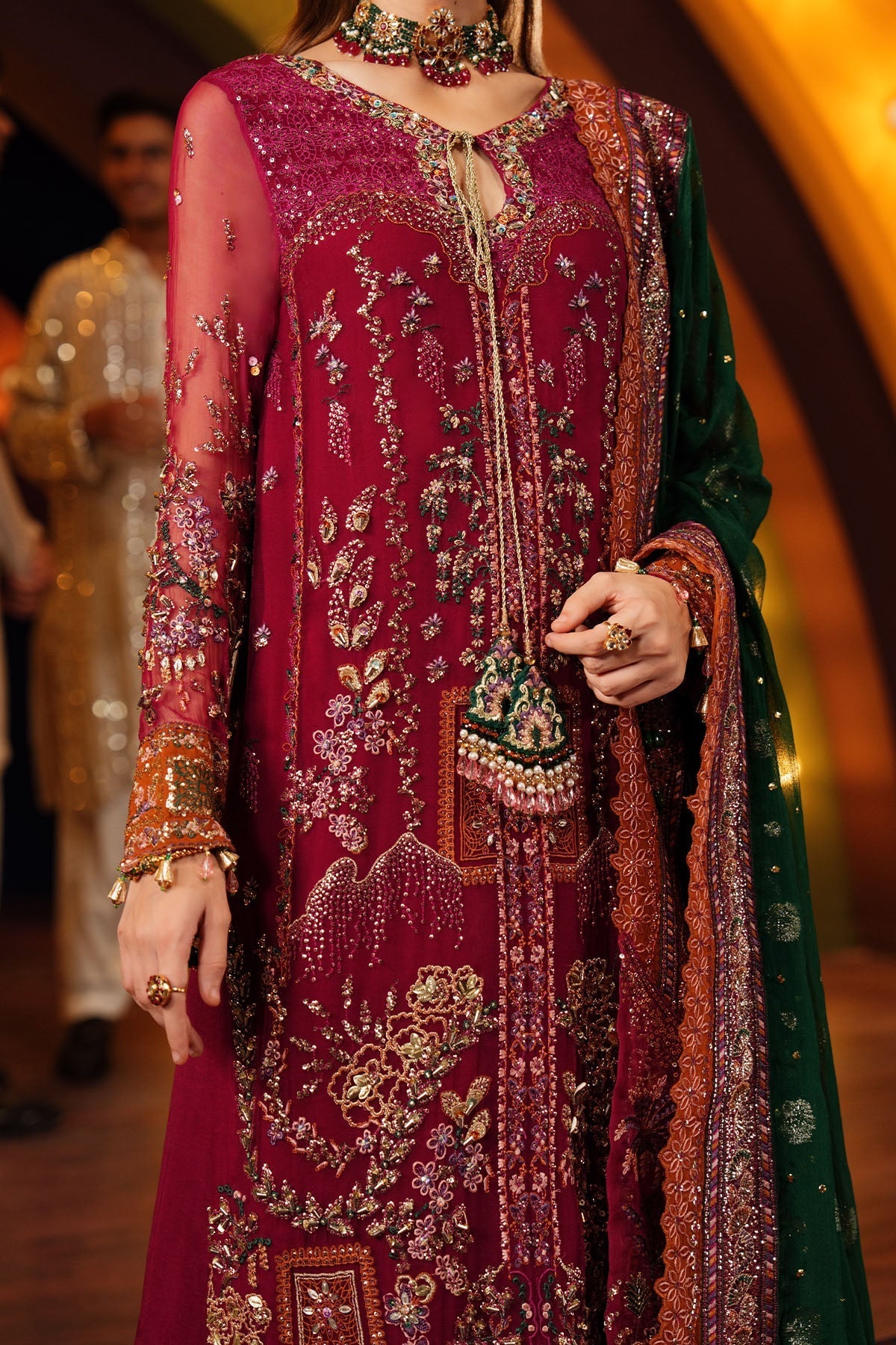 NL-82 Syera - Jhoomro Unstitched Luxury Formals by Nureh at #VogueClothingStudio