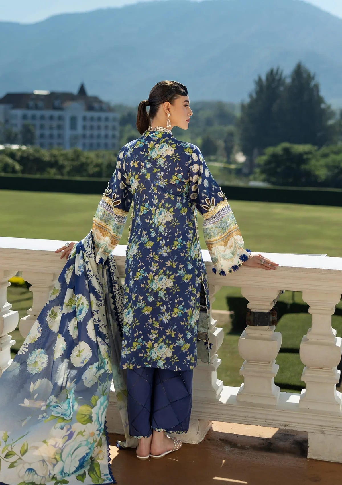 Elegent dress OCEAN'S EMBRACE from ELAF PRINTS COLLECTION 2025