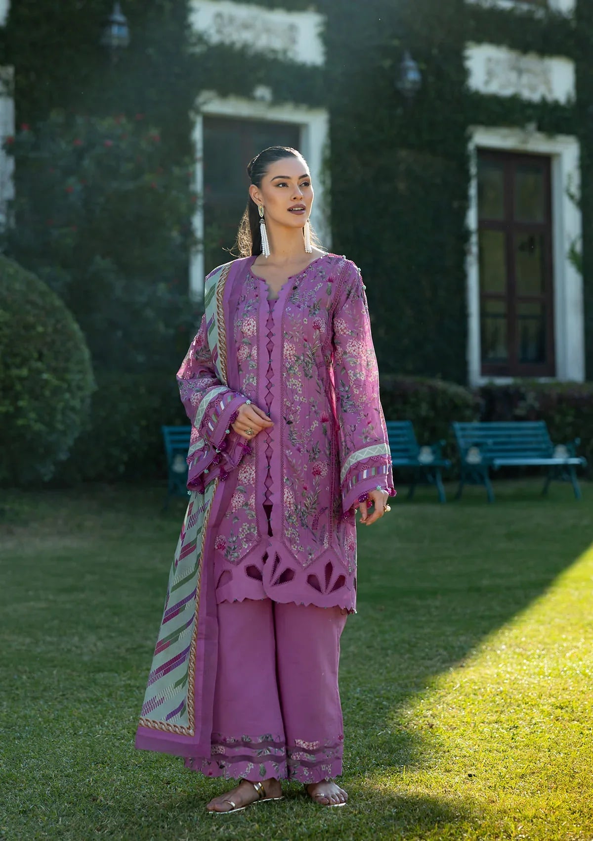 FUCHSIA FANTASY wearing this beautiful dress from ELAF PRINTS COLLECTION 2025