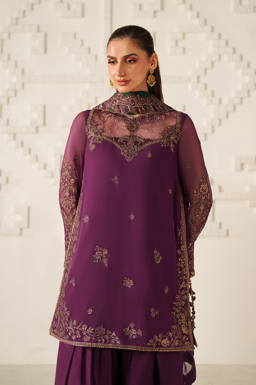 UE-624 Embroidered Chiffon