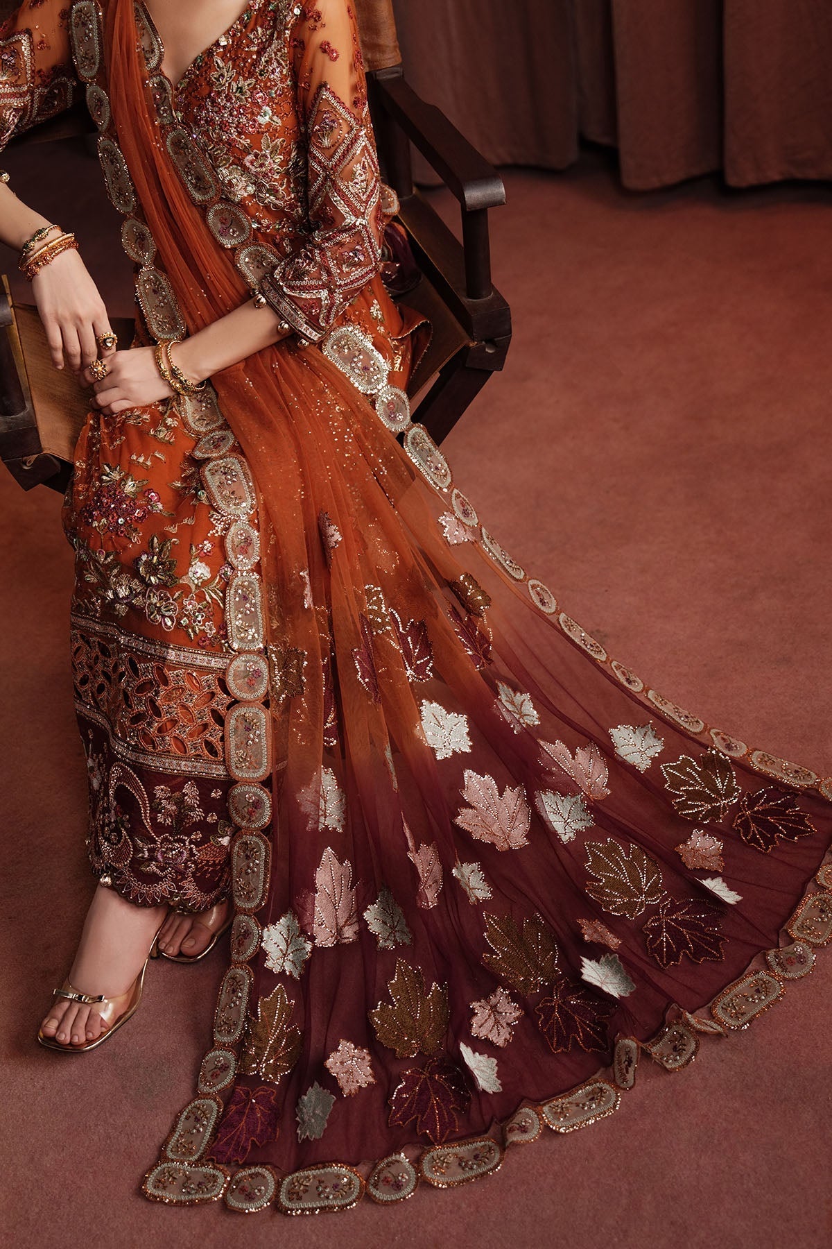 NL-80 Zardozi - Jhoomro Unstitched Luxury Formals by Nureh at #VogueClothingStudio