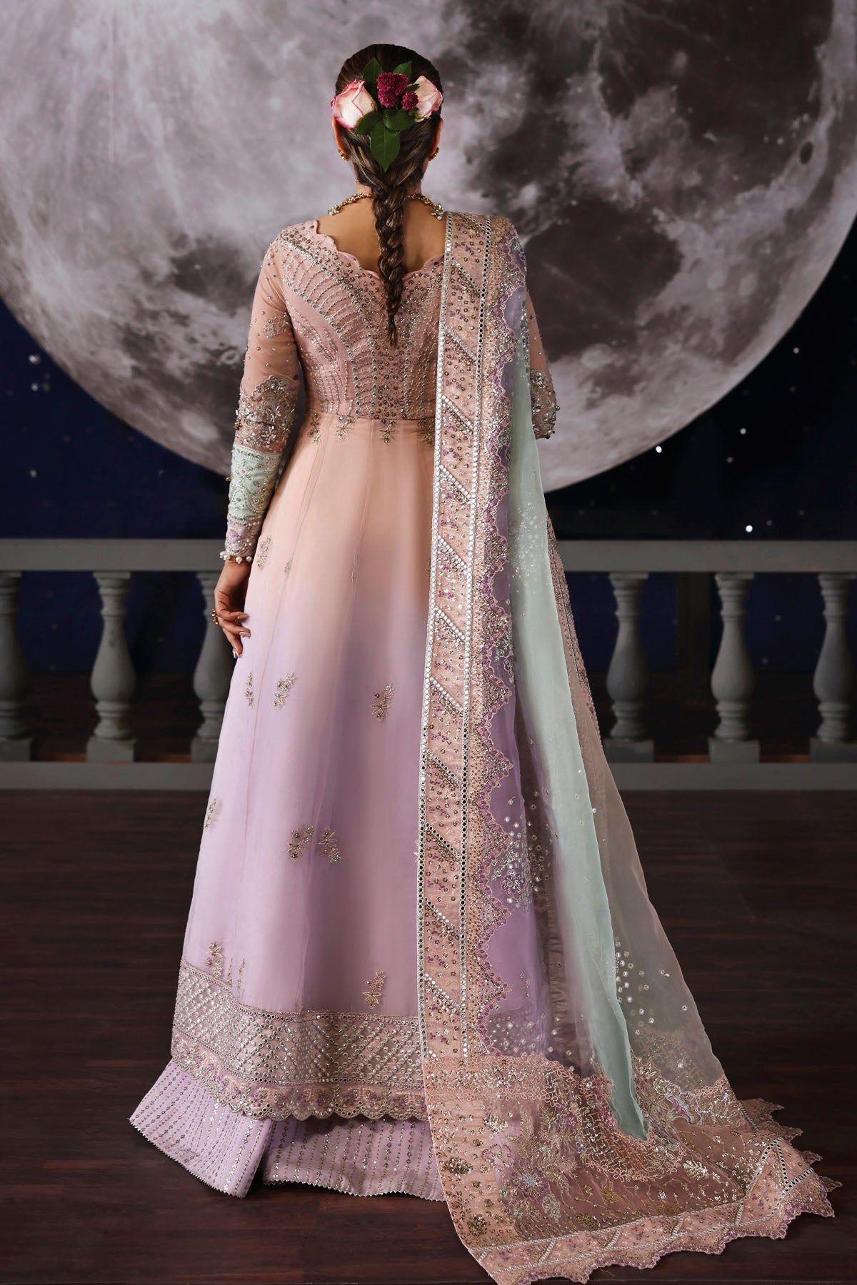 NL-81 Daria - Jhoomro Unstitched Luxury Formals by Nureh at #VogueClothingStudio