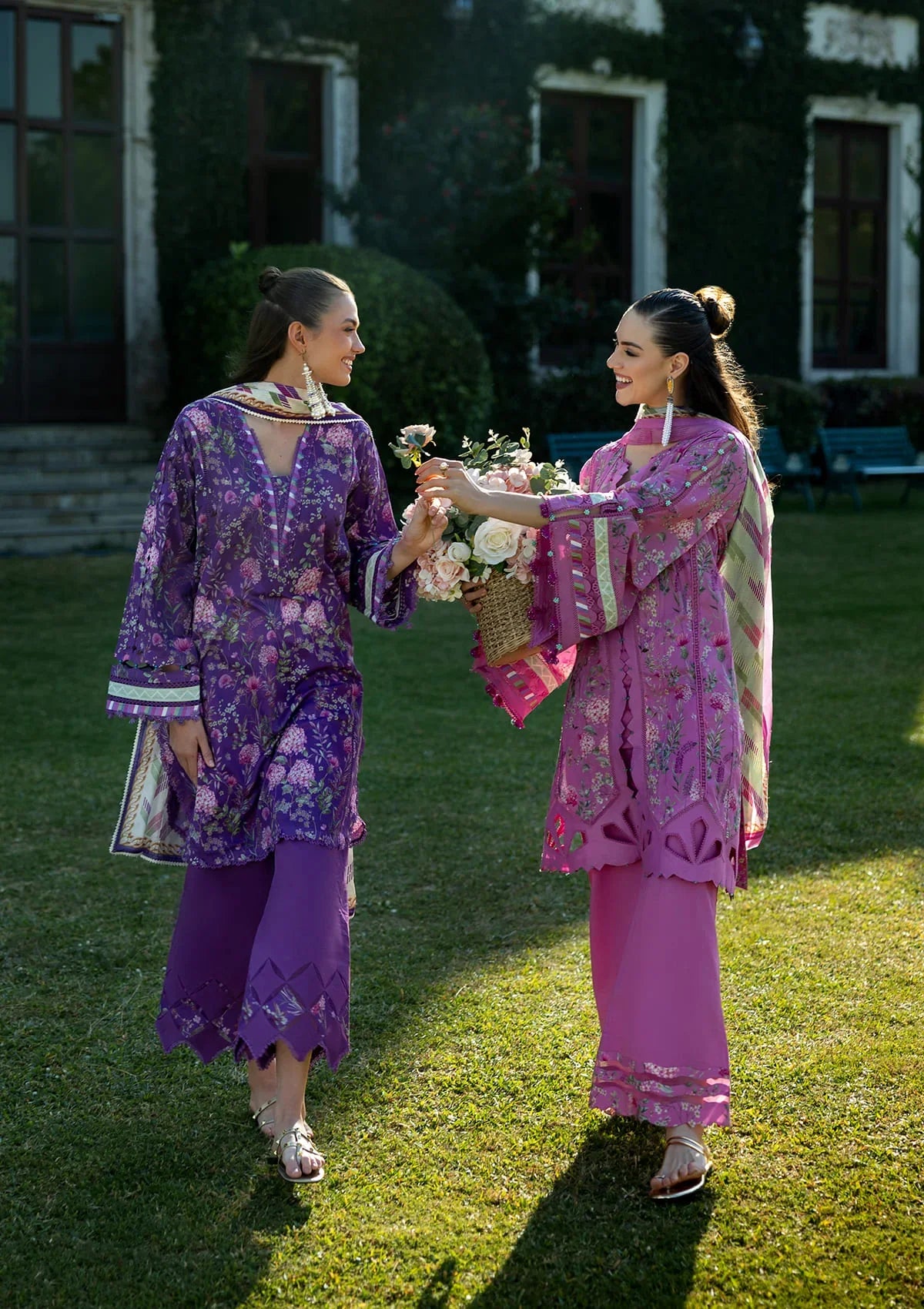 Charming front images of digital printed lawn dresses