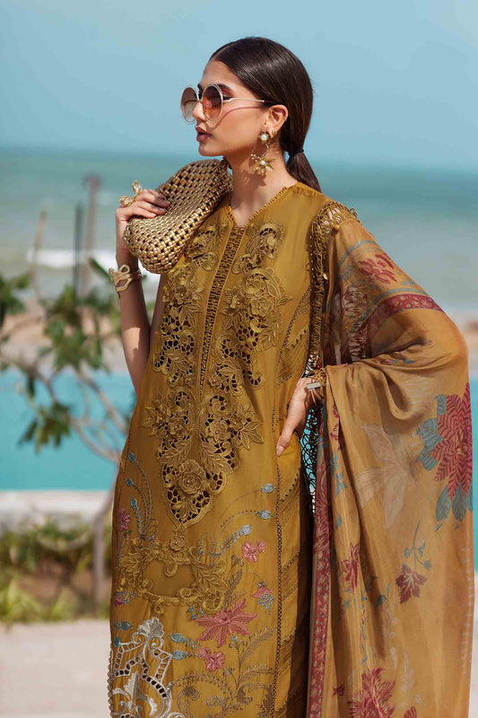 3 Piece Unstitched Embroidered Lawn Suit | EID LAWN-25-06
