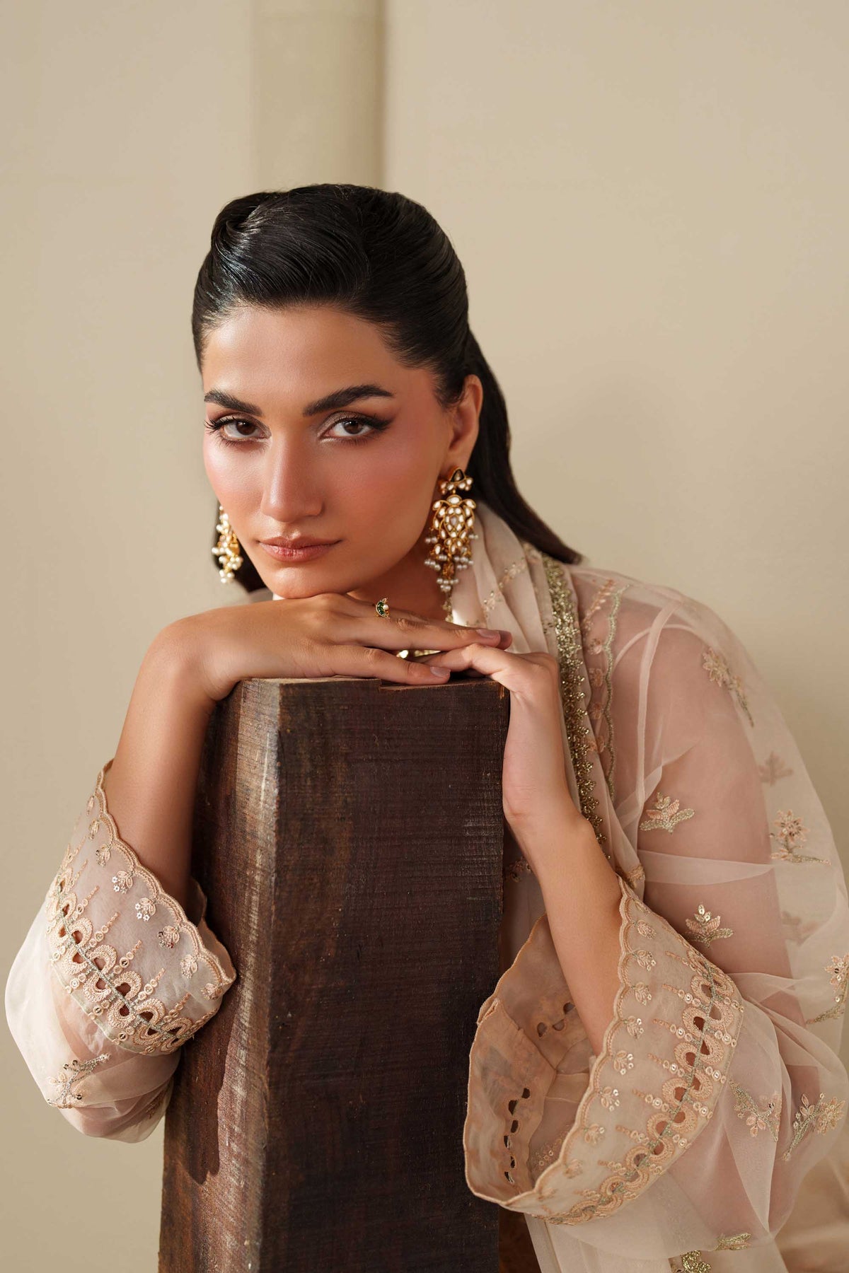 PTS641 Taupe - Reveur Luxury Formals by Akbar Aslam at #VogueClothingStudio