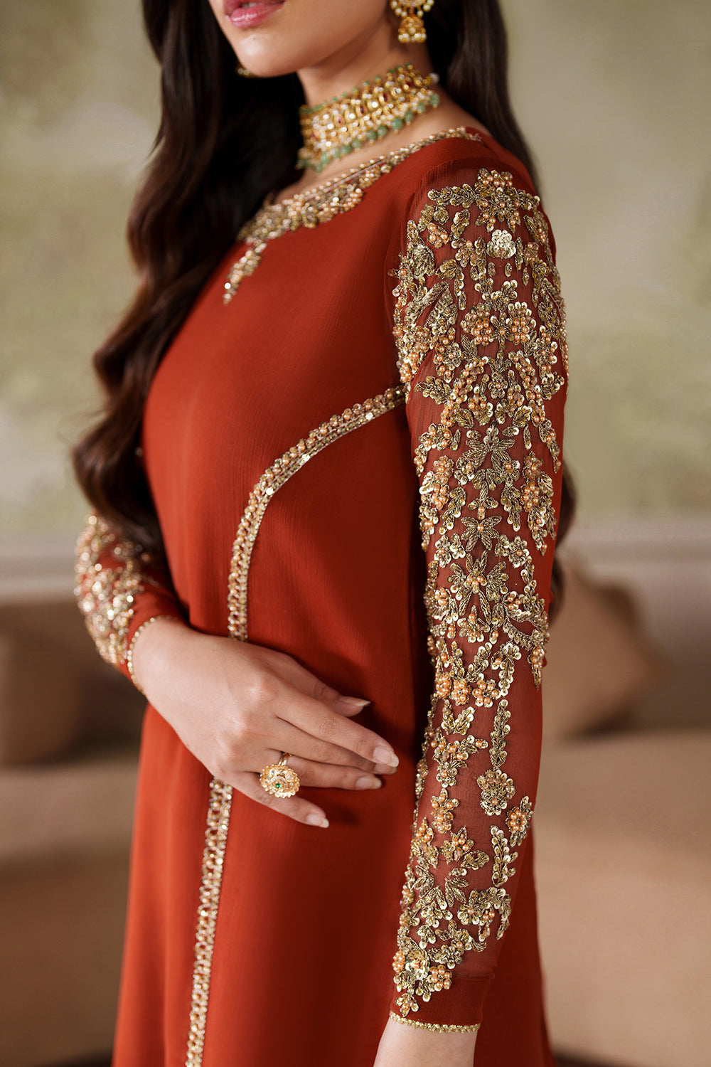 ZRF-SHE-03 Farheen - Saheera by Zarif at #VogueClothingStudio