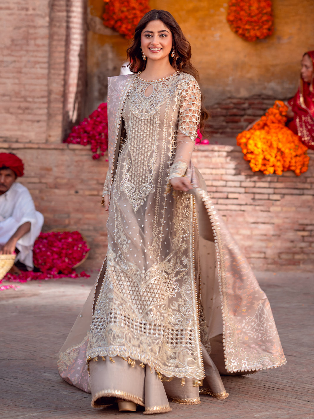D-601 from Sona Gachi Unstitched Luxury Formals by Bin Ilyas at #VogueClothingStudio