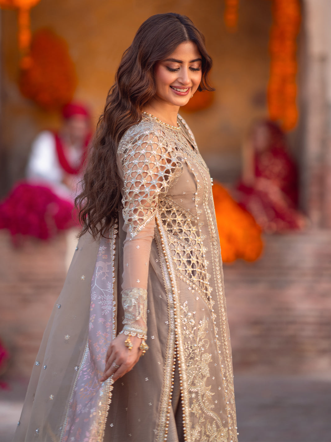 D-601 from Sona Gachi Unstitched Luxury Formals by Bin Ilyas at #VogueClothingStudio