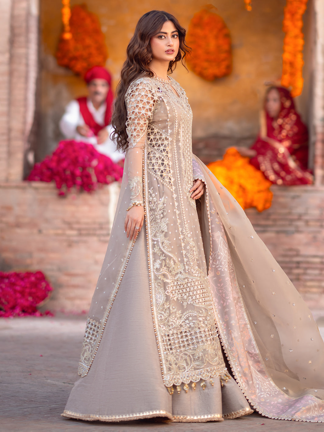 D-601 from Sona Gachi Unstitched Luxury Formals by Bin Ilyas at #VogueClothingStudio