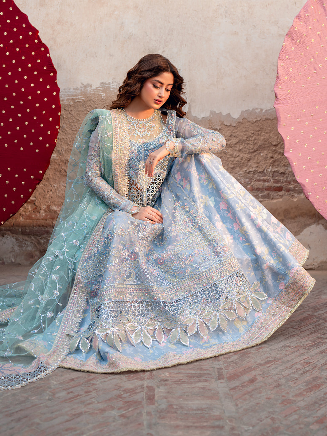 D-602 from Sona Gachi Unstitched Luxury Formals by Bin Ilyas at #VogueClothingStudio