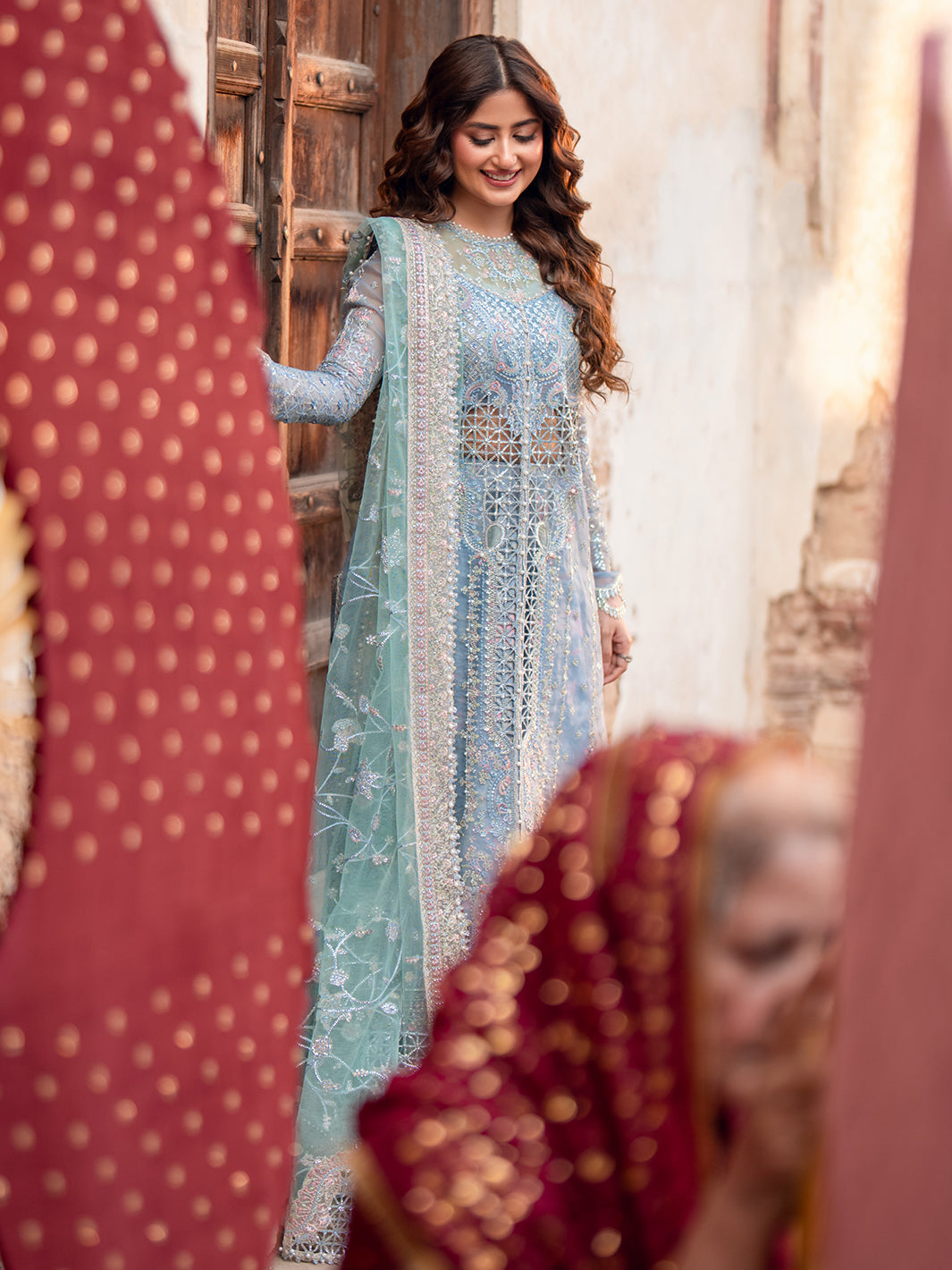 D-602 from Sona Gachi Unstitched Luxury Formals by Bin Ilyas at #VogueClothingStudio