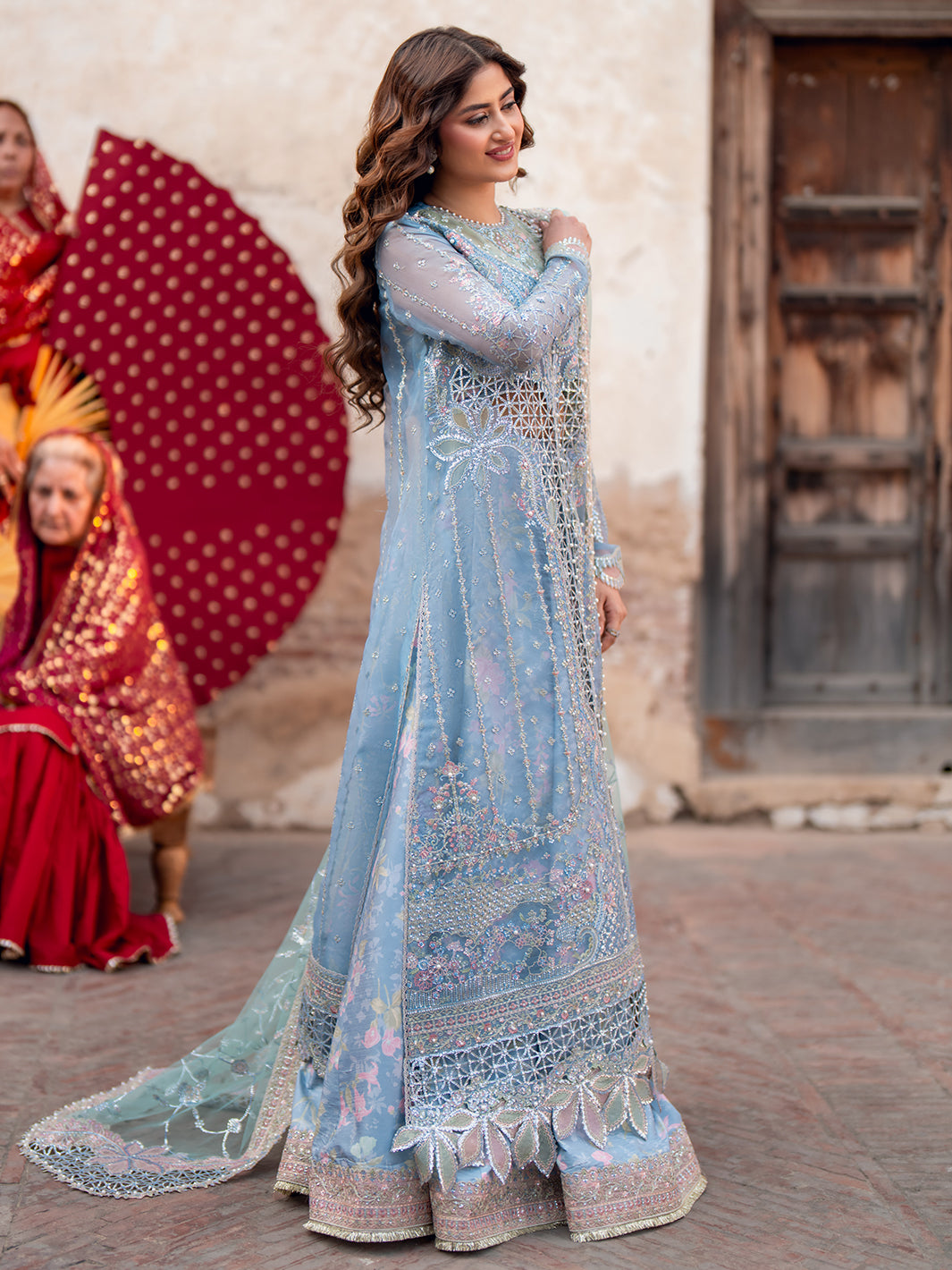 D-602 from Sona Gachi Unstitched Luxury Formals by Bin Ilyas at #VogueClothingStudio