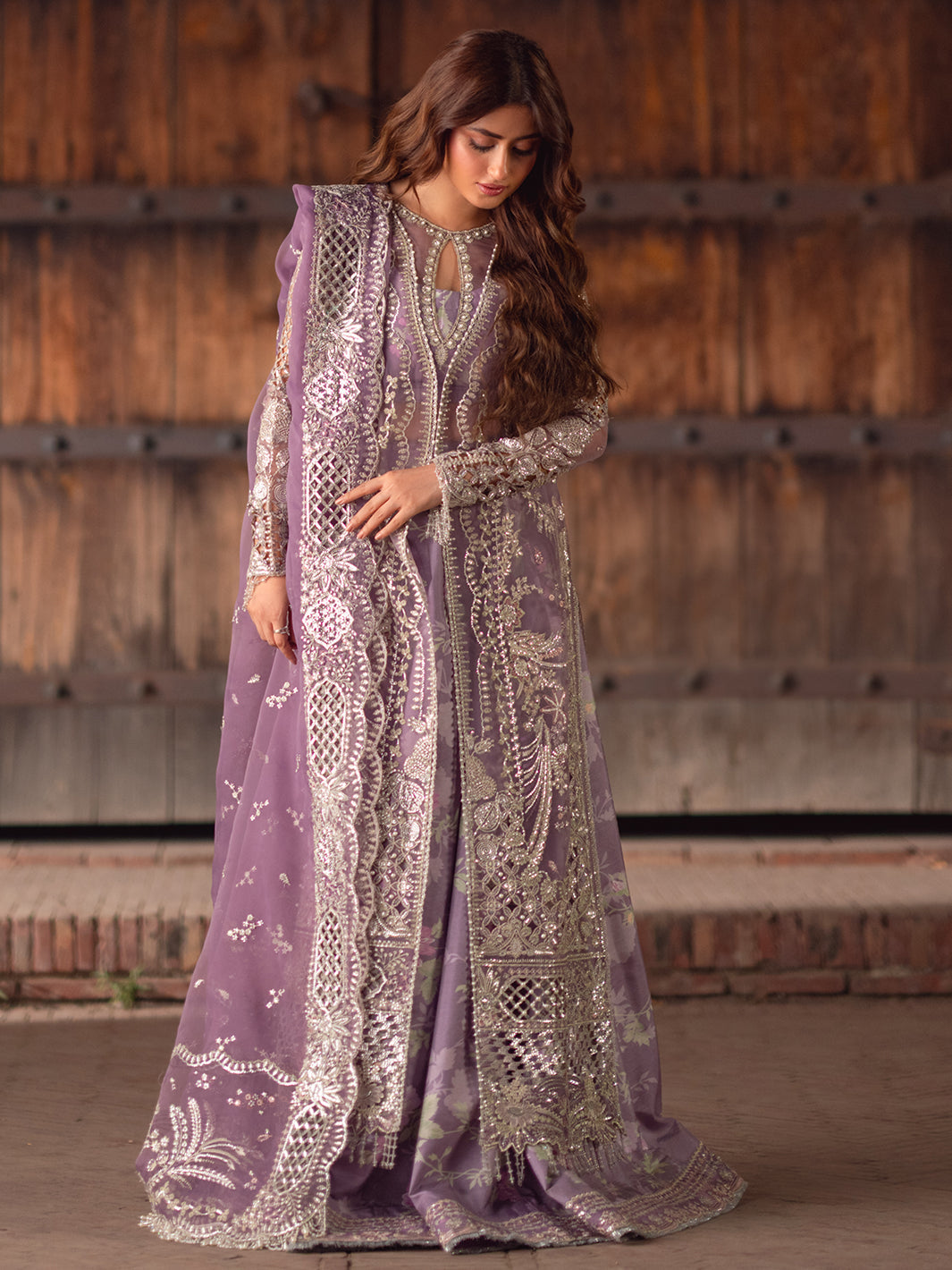D-603 from Sona Gachi Unstitched Luxury Formals by Bin Ilyas at #VogueClothingStudio