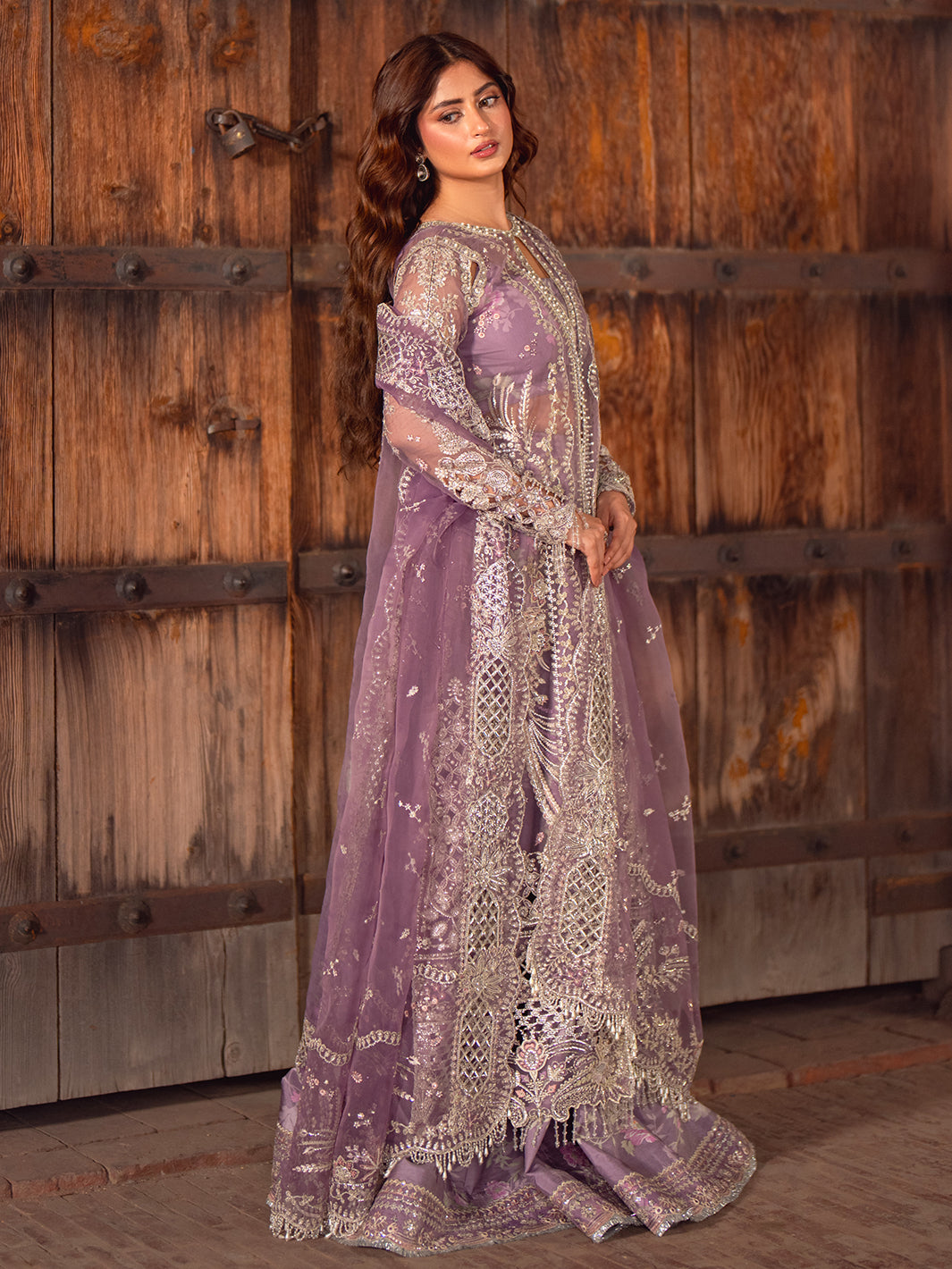 D-603 from Sona Gachi Unstitched Luxury Formals by Bin Ilyas at #VogueClothingStudio
