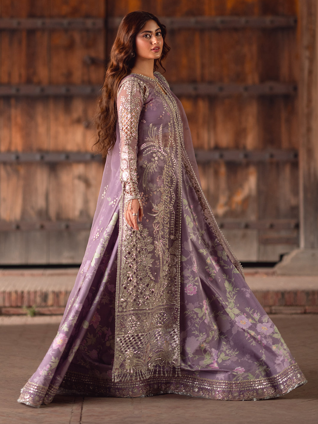 D-603 from Sona Gachi Unstitched Luxury Formals by Bin Ilyas at #VogueClothingStudio