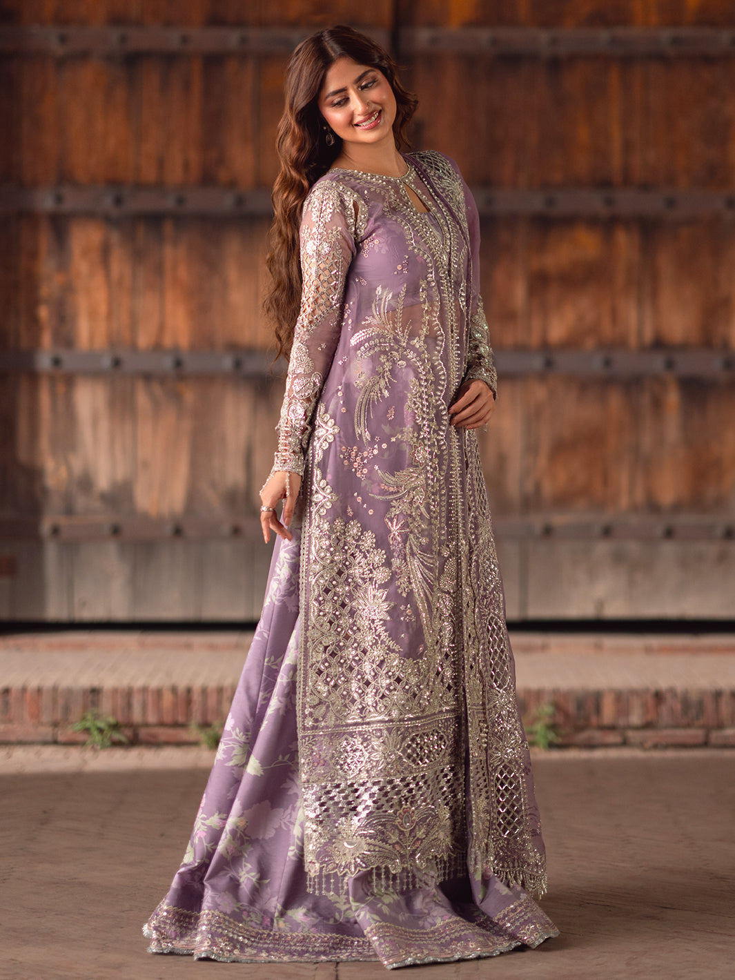 D-603 from Sona Gachi Unstitched Luxury Formals by Bin Ilyas at #VogueClothingStudio