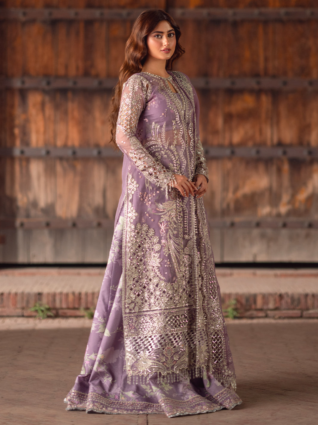 D-603 from Sona Gachi Unstitched Luxury Formals by Bin Ilyas at #VogueClothingStudio