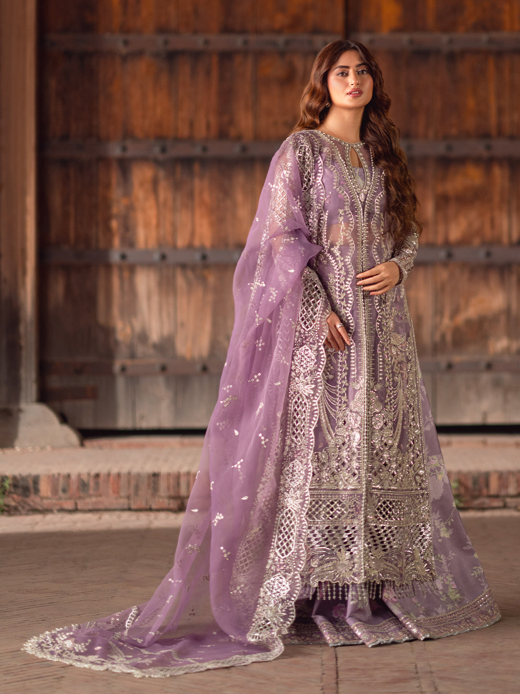 D-603 from Sona Gachi Unstitched Luxury Formals by Bin Ilyas at #VogueClothingStudio