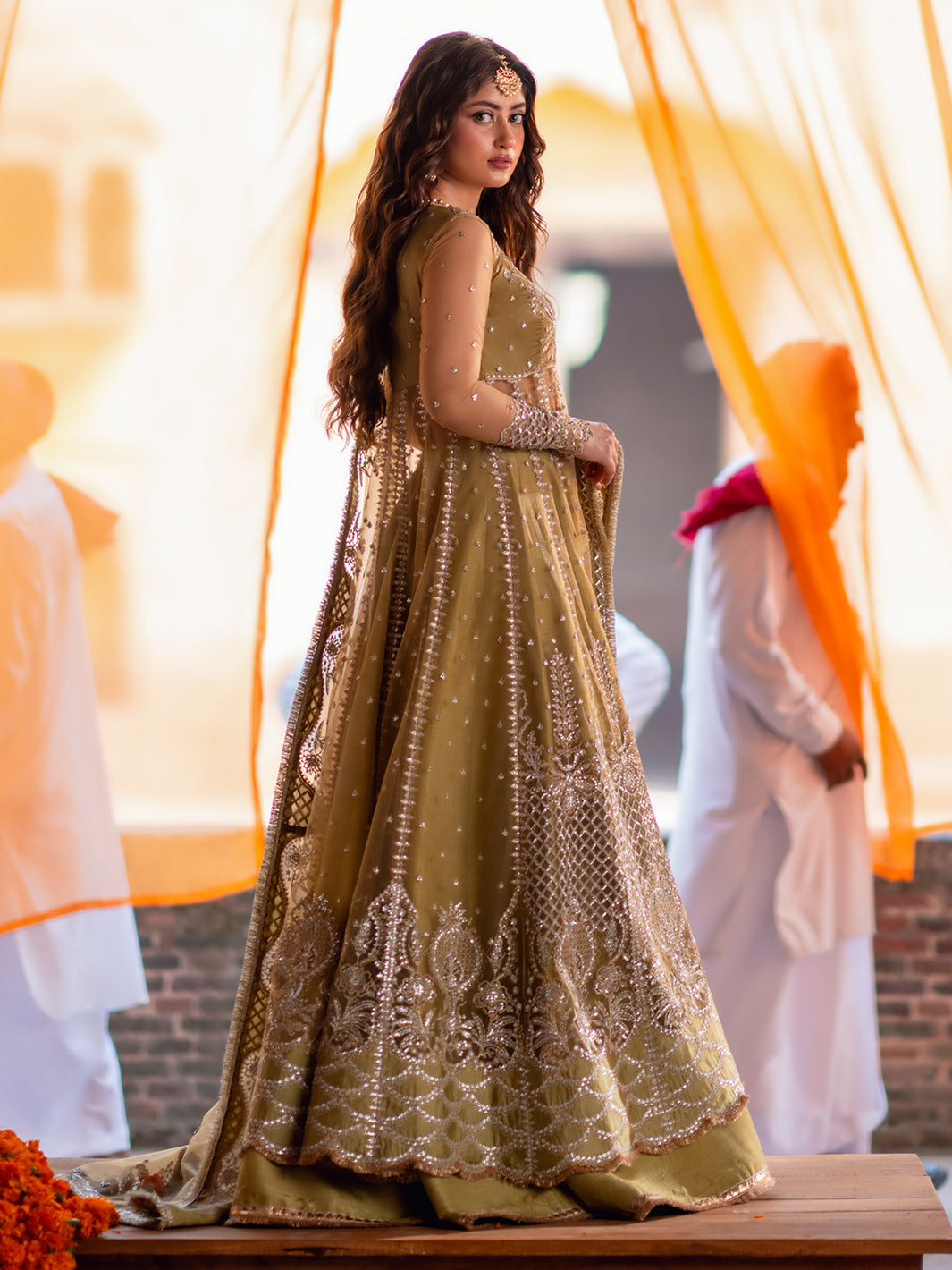 D-605 from Sona Gachi Unstitched Luxury Formals by Bin Ilyas at #VogueClothingStudio