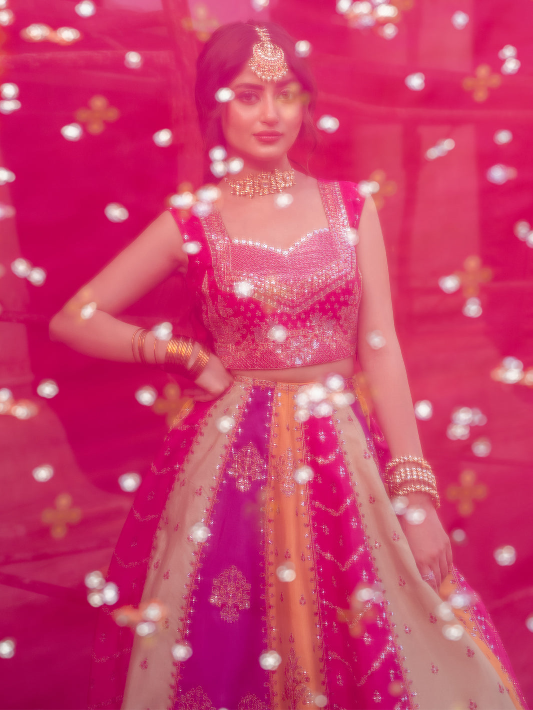 D-607 from Sona Gachi Unstitched Luxury Formals by Bin Ilyas at #VogueClothingStudio