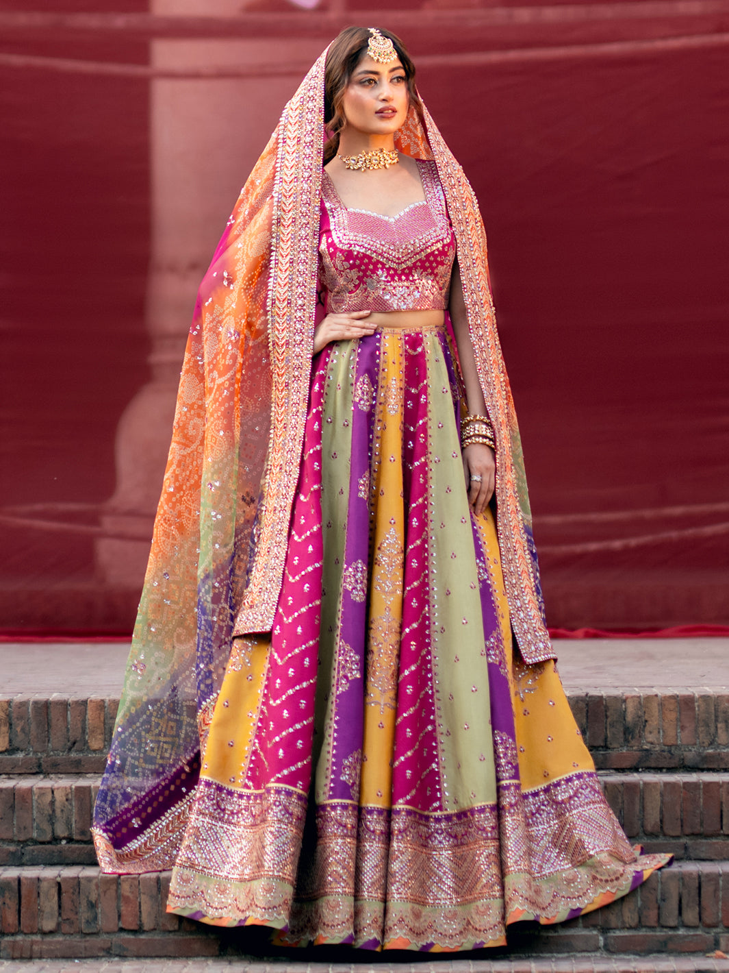 D-607 from Sona Gachi Unstitched Luxury Formals by Bin Ilyas at #VogueClothingStudio