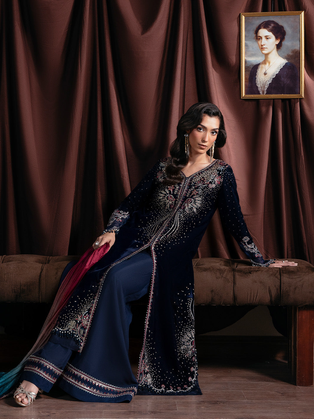 ECLAT - Solene - Luxury Velvets by Faiza Faisal at #VogueClothingStudio