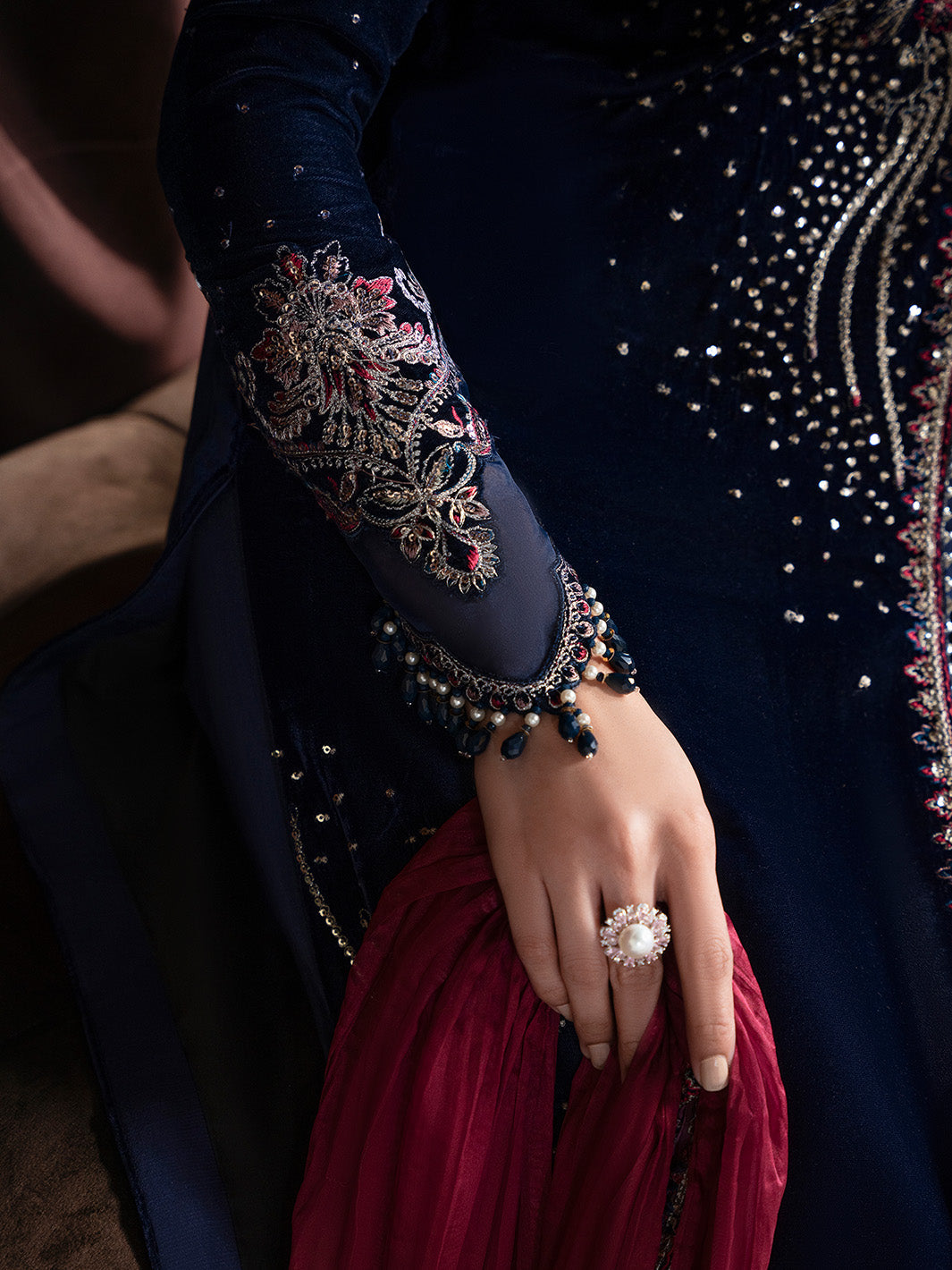 ECLAT - Solene - Luxury Velvets by Faiza Faisal at #VogueClothingStudio