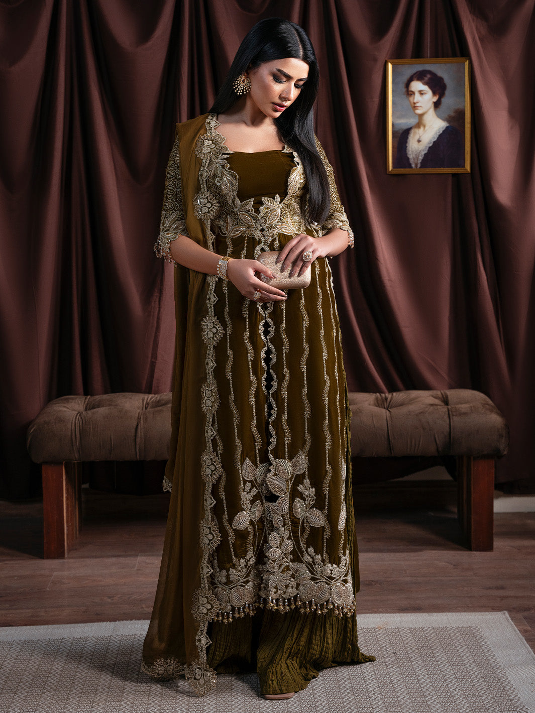 EVANIA - Solene - Luxury Velvets by Faiza Faisal at #VogueClothingStudio