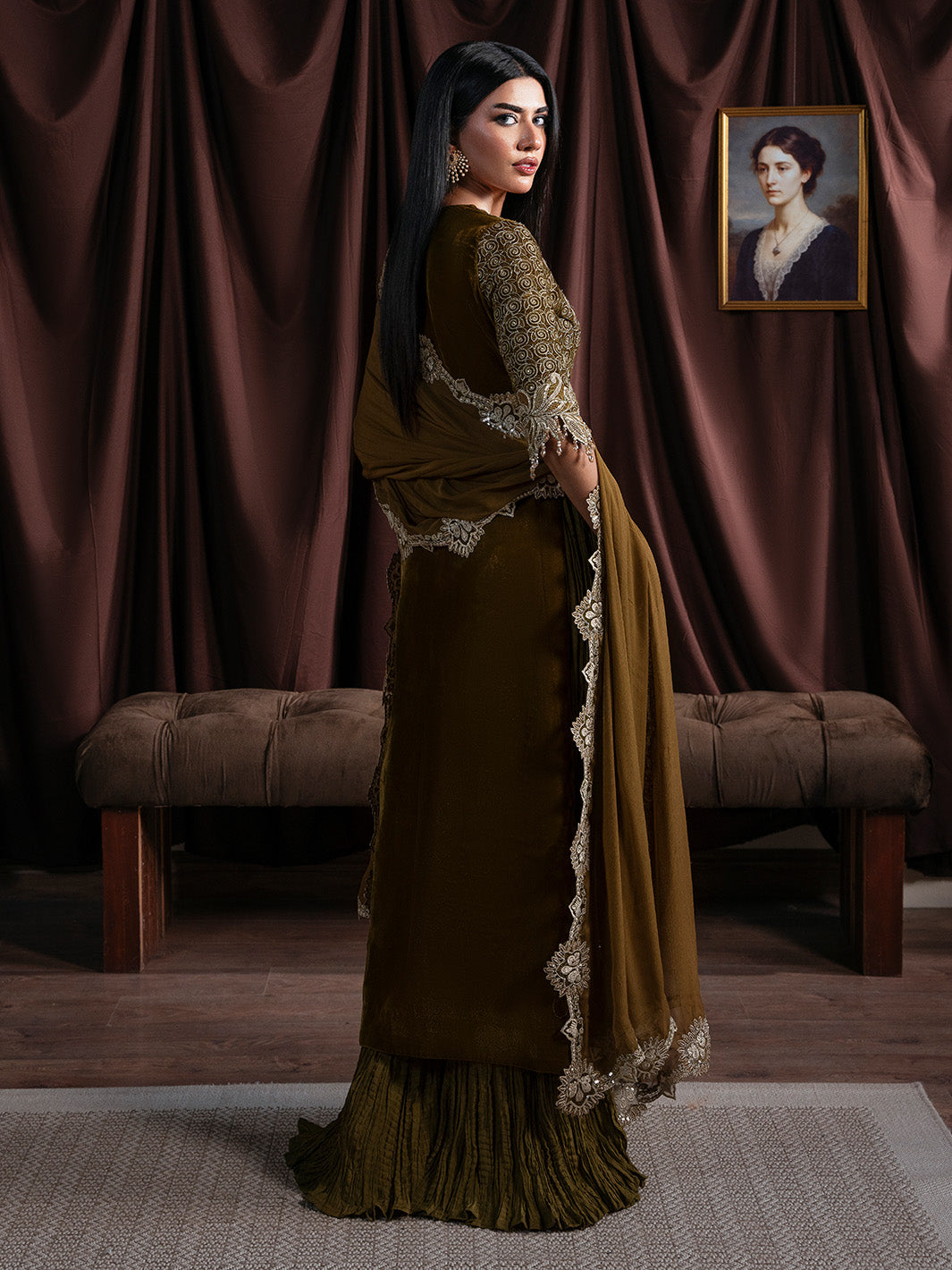 EVANIA - Solene - Luxury Velvets by Faiza Faisal at #VogueClothingStudio