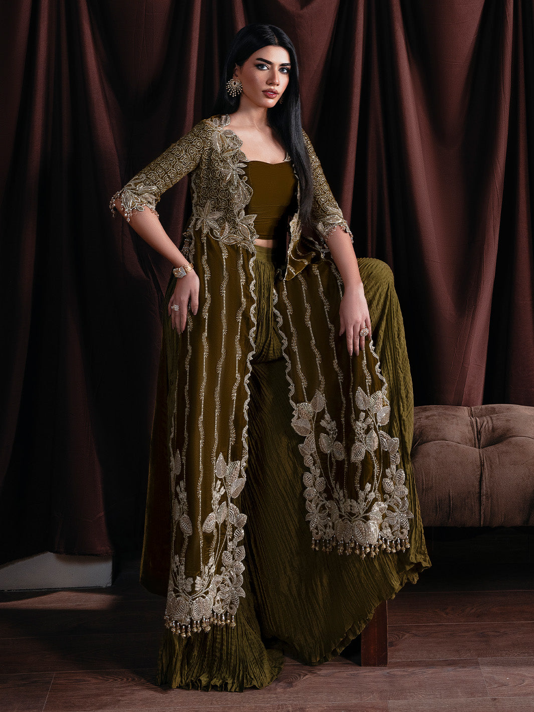 EVANIA - Solene - Luxury Velvets by Faiza Faisal at #VogueClothingStudio