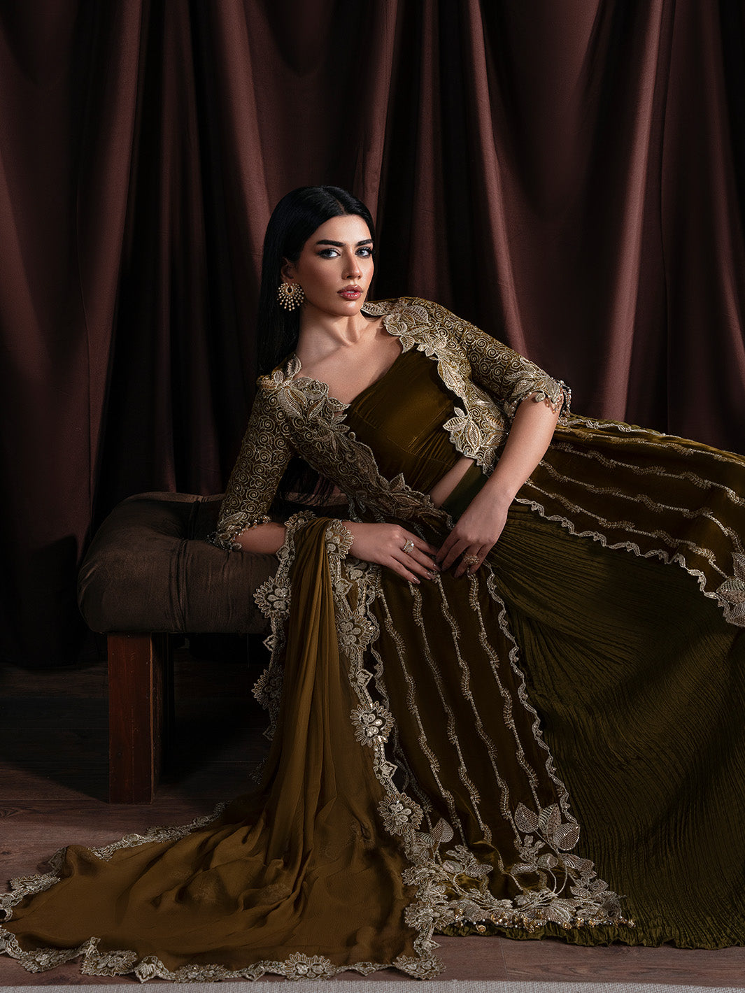 EVANIA - Solene - Luxury Velvets by Faiza Faisal at #VogueClothingStudio