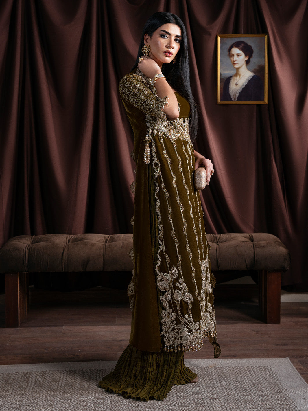 EVANIA - Solene - Luxury Velvets by Faiza Faisal at #VogueClothingStudio