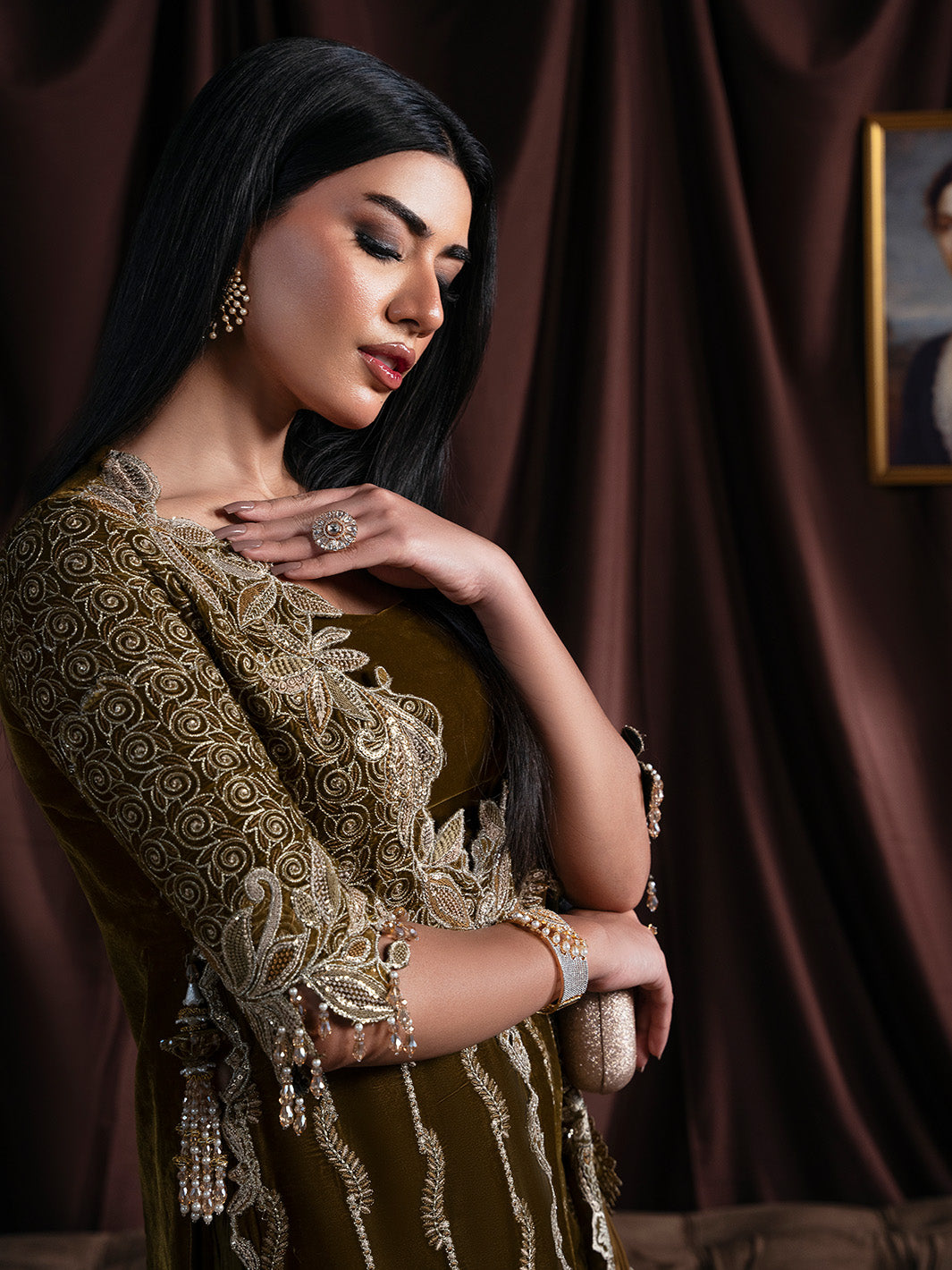 EVANIA - Solene - Luxury Velvets by Faiza Faisal at #VogueClothingStudio