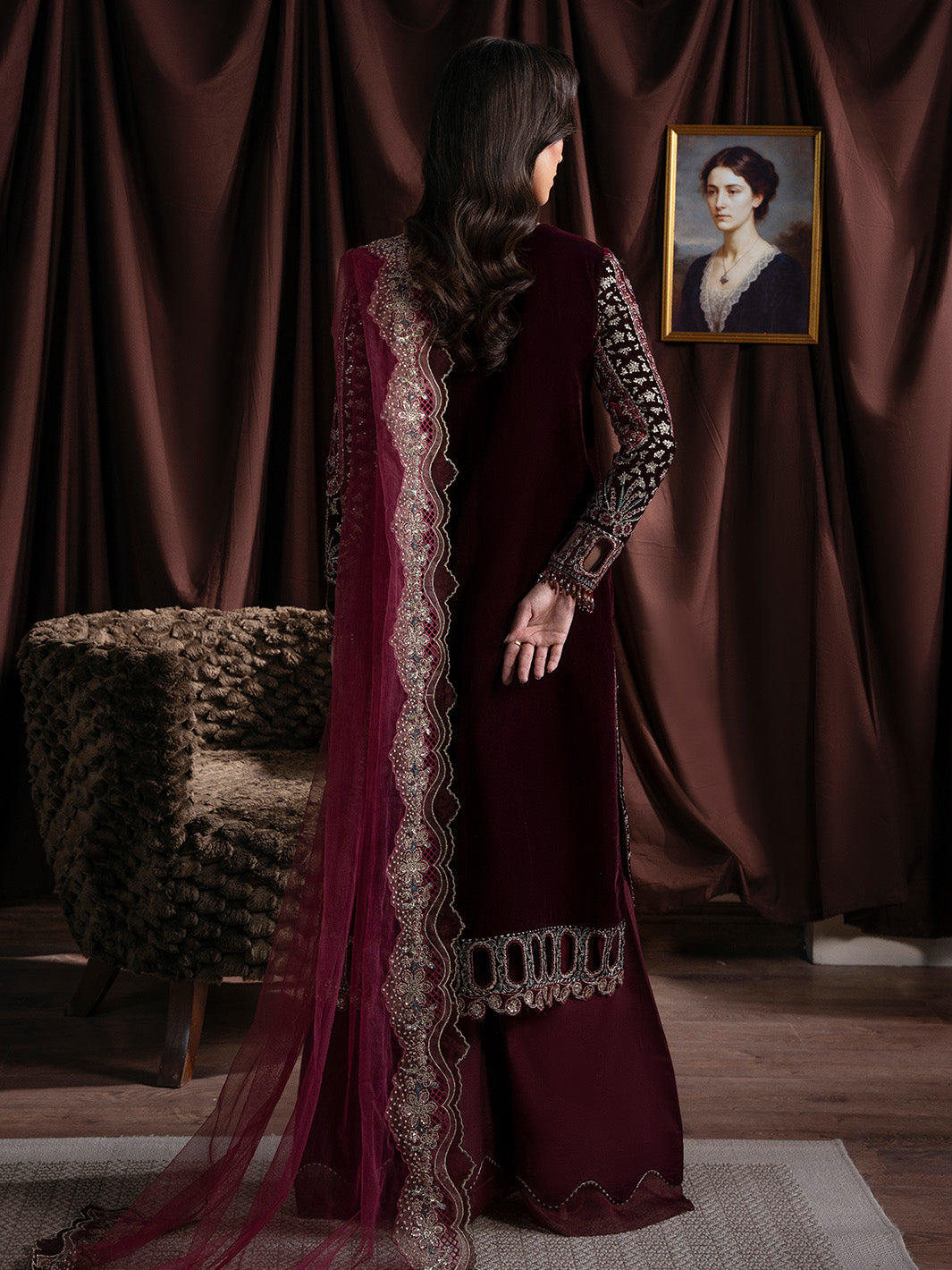RAVENA - Solene - Luxury Velvets by Faiza Faisal at #VogueClothingStudio
