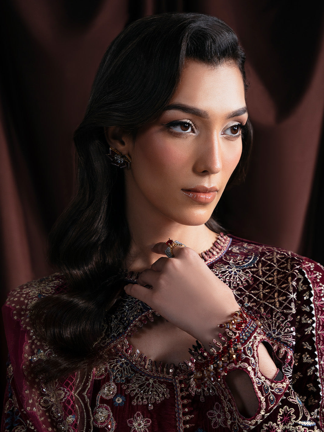 RAVENA - Solene - Luxury Velvets by Faiza Faisal at #VogueClothingStudio