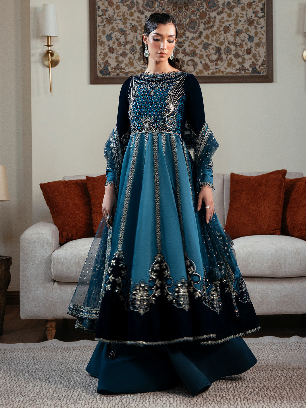 CELESTINE - Solene - Luxury Velvets by Faiza Faisal at #VogueClothingStudio