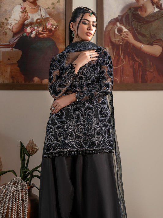 NOIR - Solene - Luxury Velvets by Faiza Faisal at #VogueClothingStudio