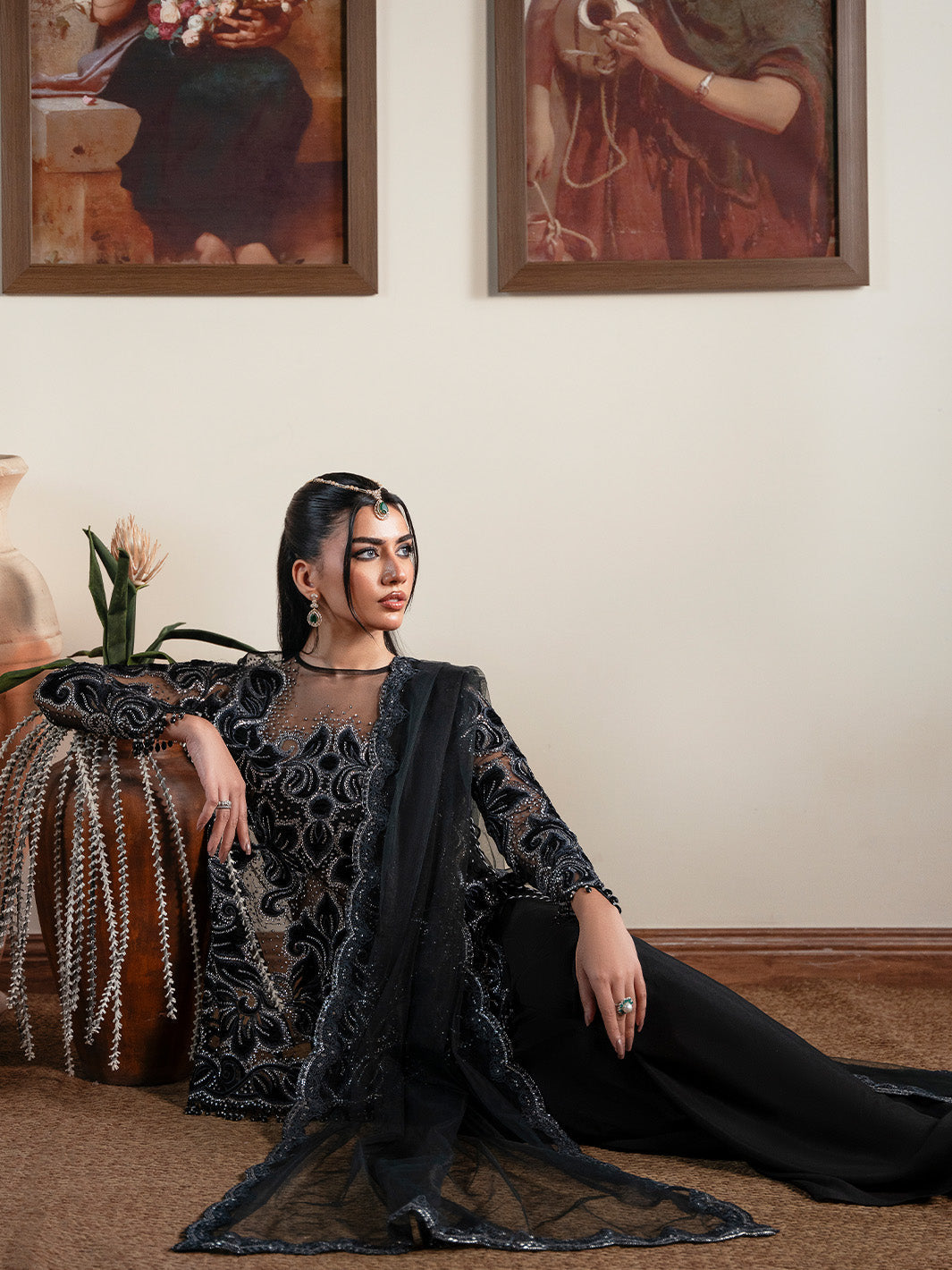 NOIR - Solene - Luxury Velvets by Faiza Faisal at #VogueClothingStudio