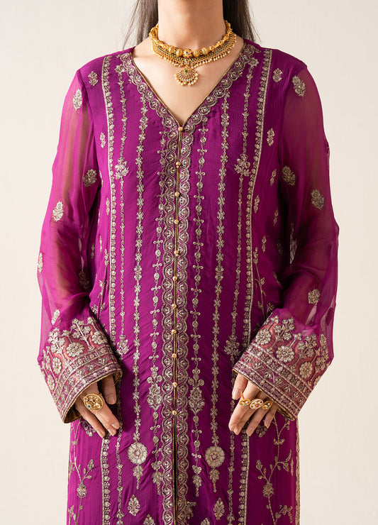 3 Piece Embroirdered Chiffon MEDINE - FSU5606